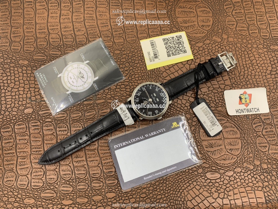 Replica Blancpain Men Villeret Quantieme Complet 8 Jours 6639-3437-55B