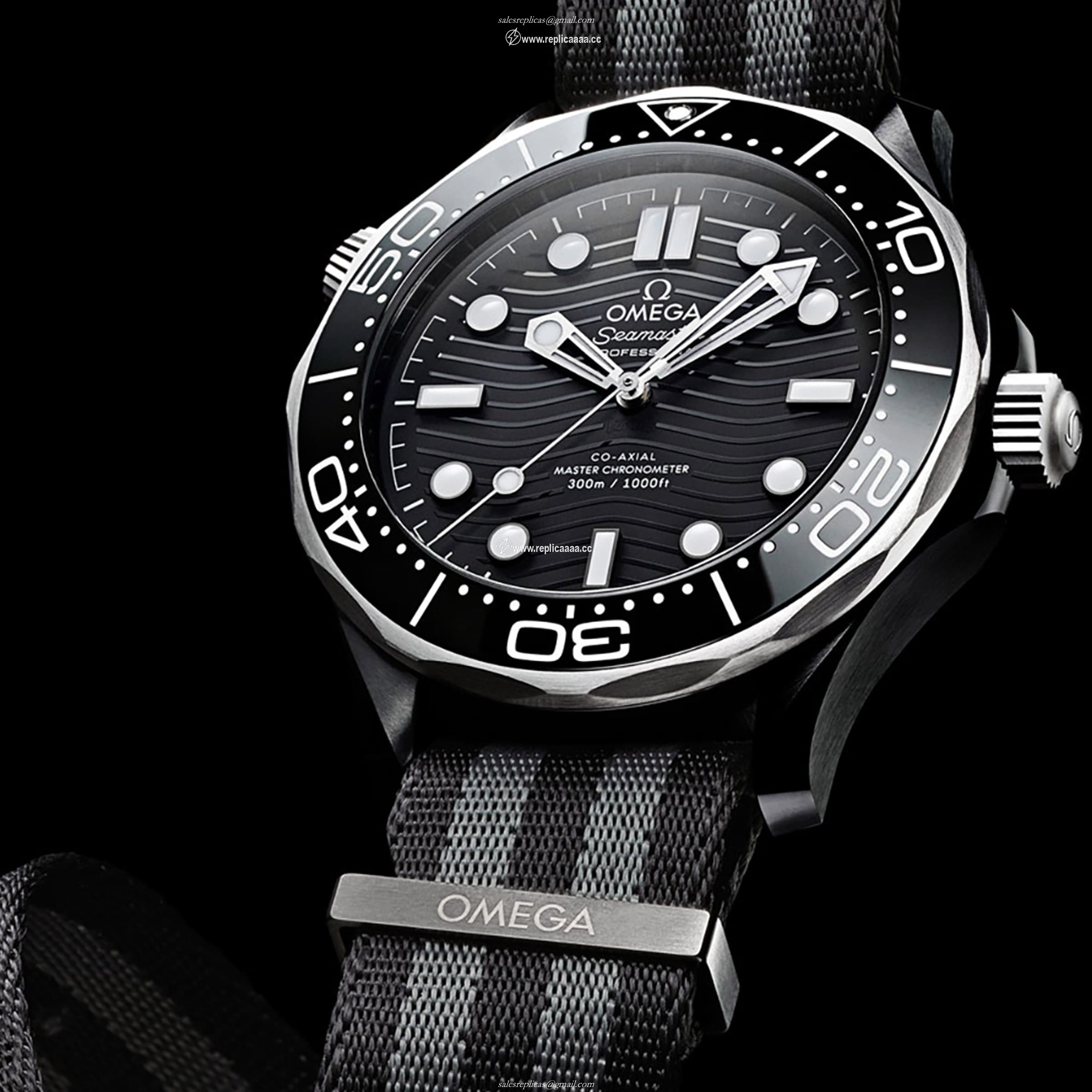 Replica Omega Seamaster Diver 300m Co-Axial 43.5mm Mens details O21092442001002 2 Replica Omega Seamaster Diver 300m Co-Axial 43.5mm Mens details O21092442001002