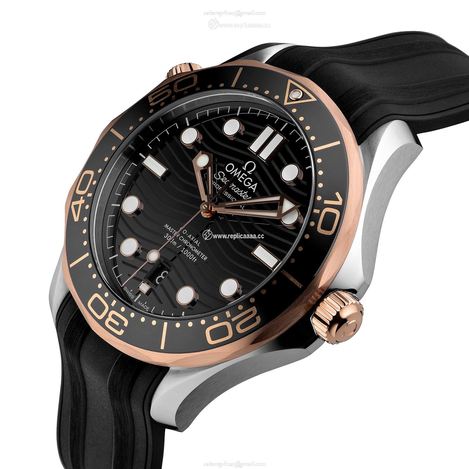 Replica Omega Seamaster Diver 300 Mens details O21022422001002