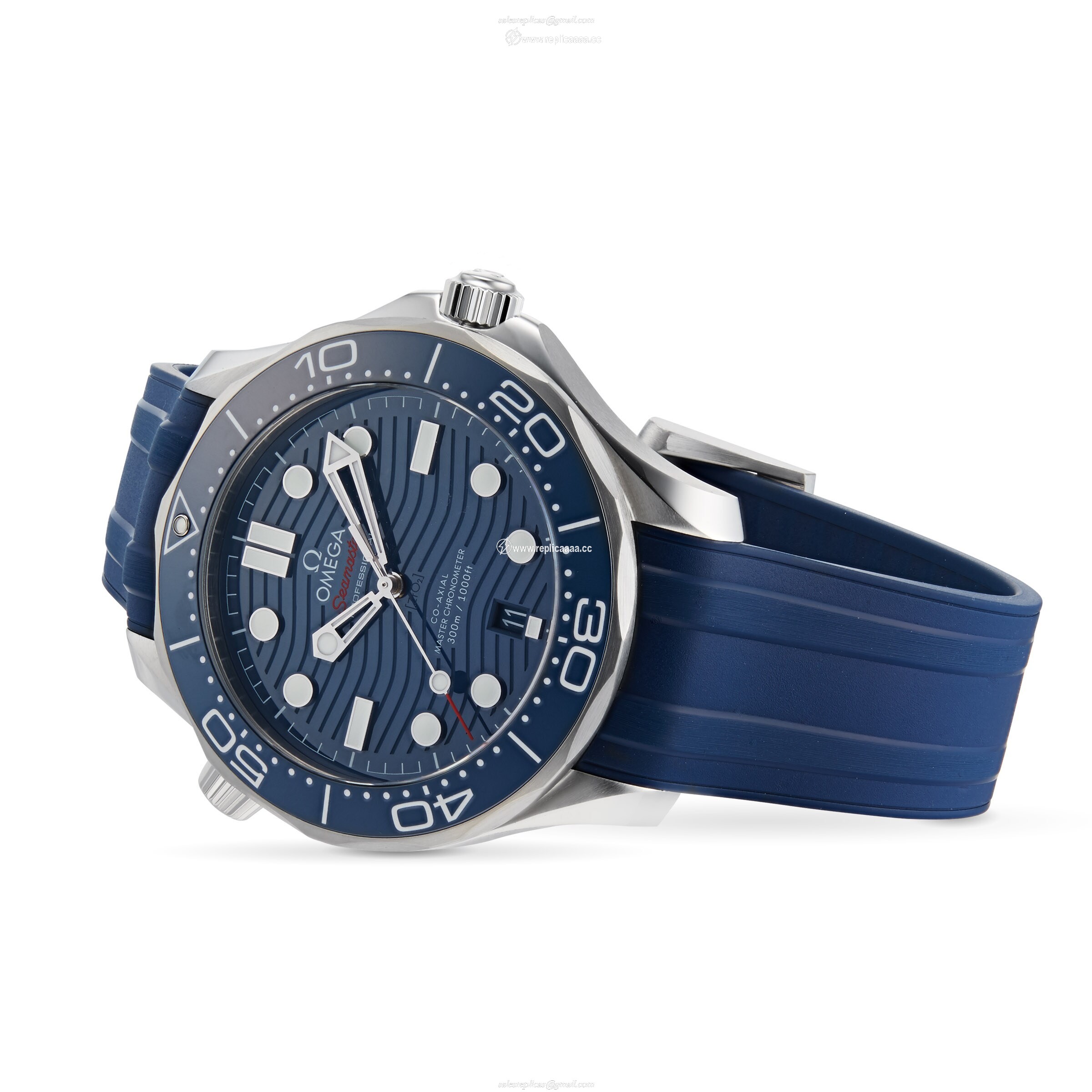 Replica Omega Seamaster Diver 300 Co-Axial Mens details O21032422003001