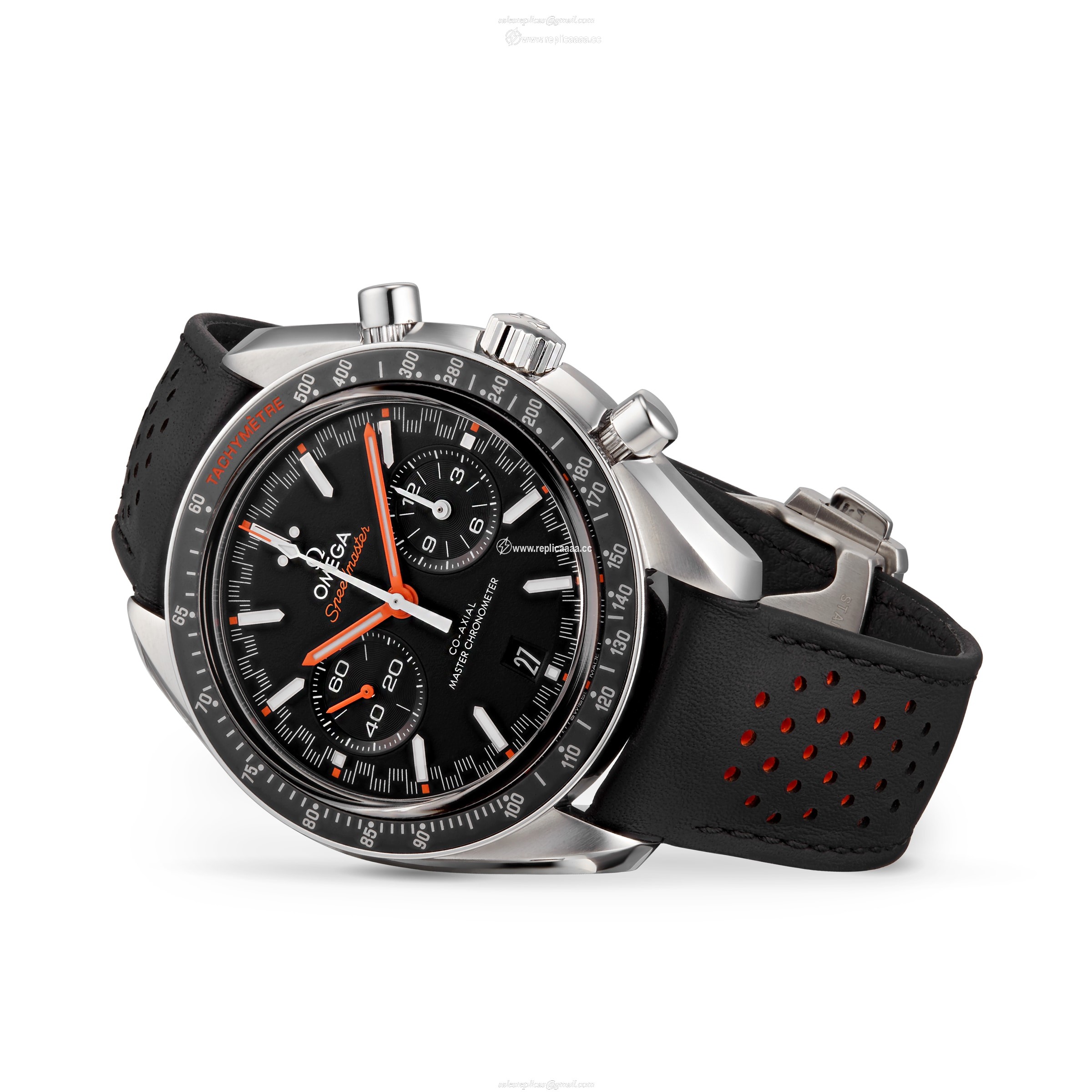 Replica Omega Speedmaster Racing Mens 44.25mm Automatic Co-Axial details O32932445101001 2 Replica Omega Speedmaster Racing Mens 44.25mm Automatic Co-Axial details O32932445101001