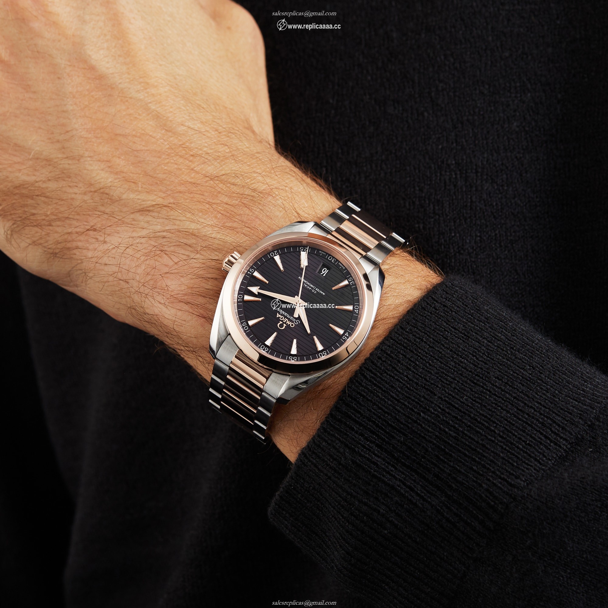 Replica Omega Seamaster Aqua Terra 150m Co-Axial 41mm Mens details O22020412106001 2 Replica Omega Seamaster Aqua Terra 150m Co-Axial 41mm Mens details O22020412106001