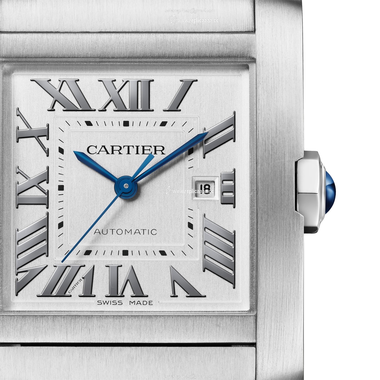 Replica Cartier Tank Francaise details Large Model Automatic Mechanical Movement Steel WSTA0067 2 Replica Cartier Tank Francaise details Large Model Automatic Mechanical Movement Steel WSTA0067