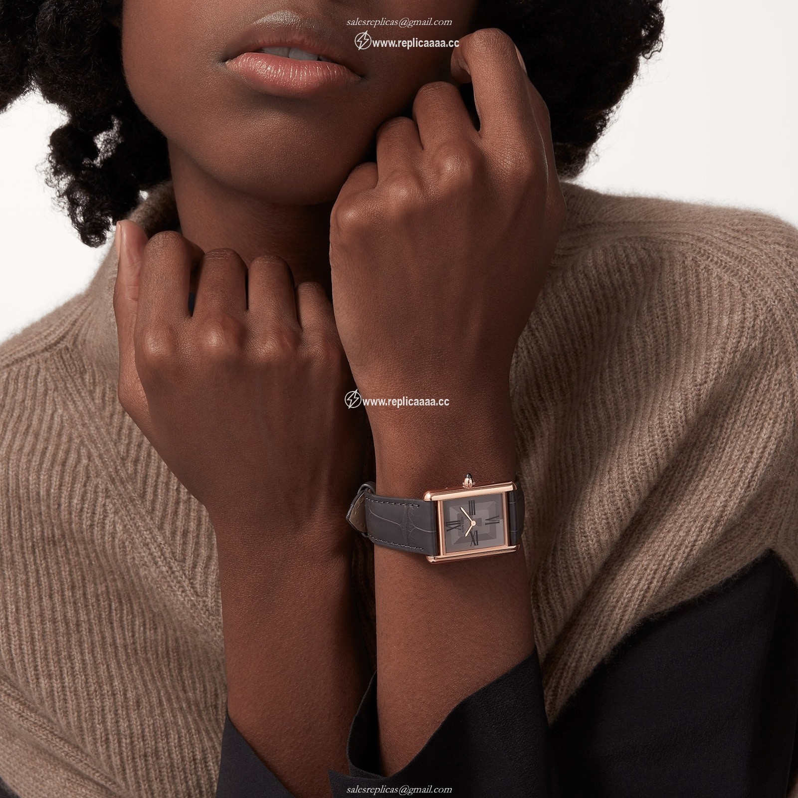 Replica Cartier Tank Louis Cartier details Large Model Manufacture Mechanical Movement With Manual Winding Rose Gold WGTA0092 2 Replica Cartier Tank Louis Cartier details Large Model Manufacture Mechanical Movement With Manual Winding Rose Gold WGTA0092