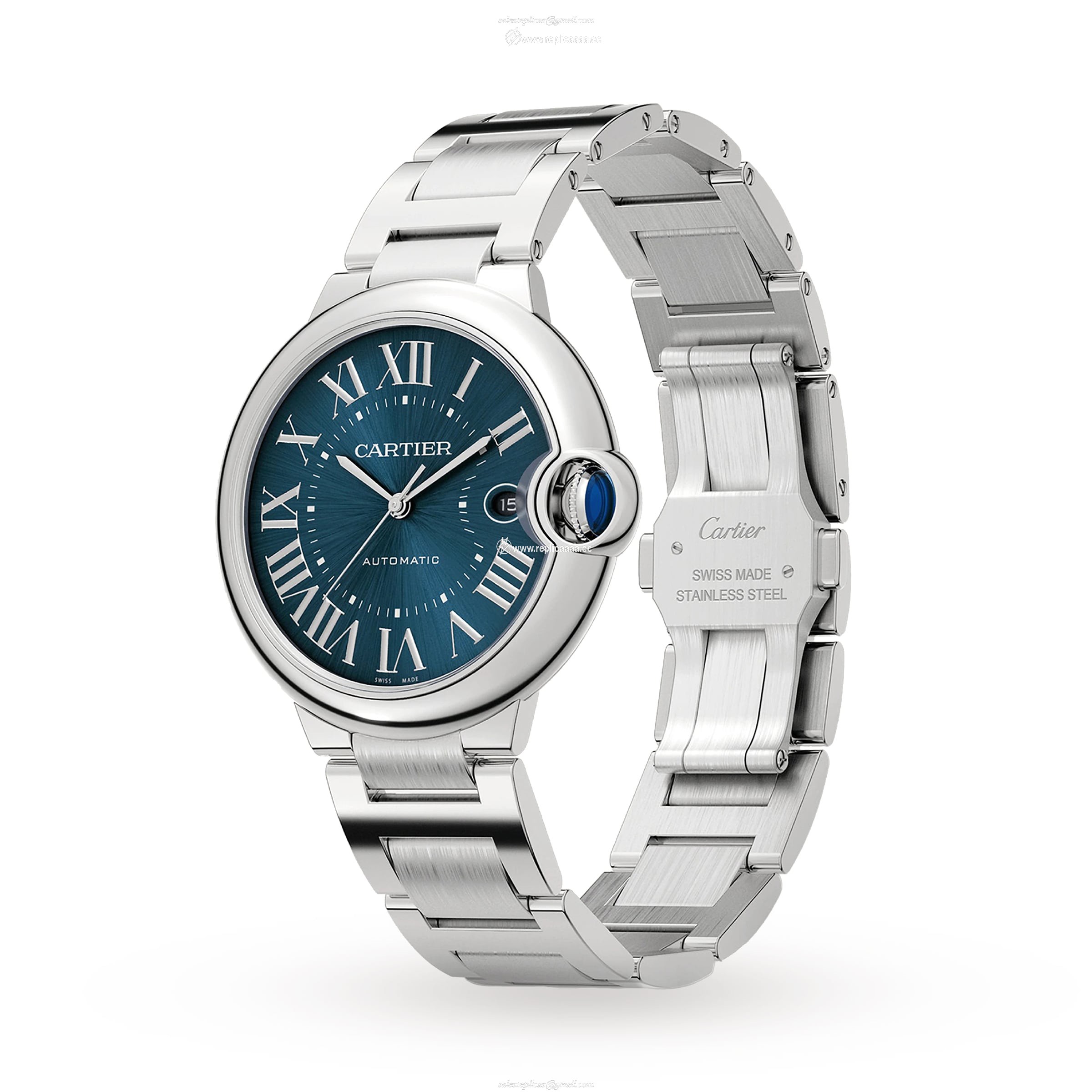 Replica Cartier Ballon Bleu De Cartier details 40mm Automatic Movement Steel WSBB0061
