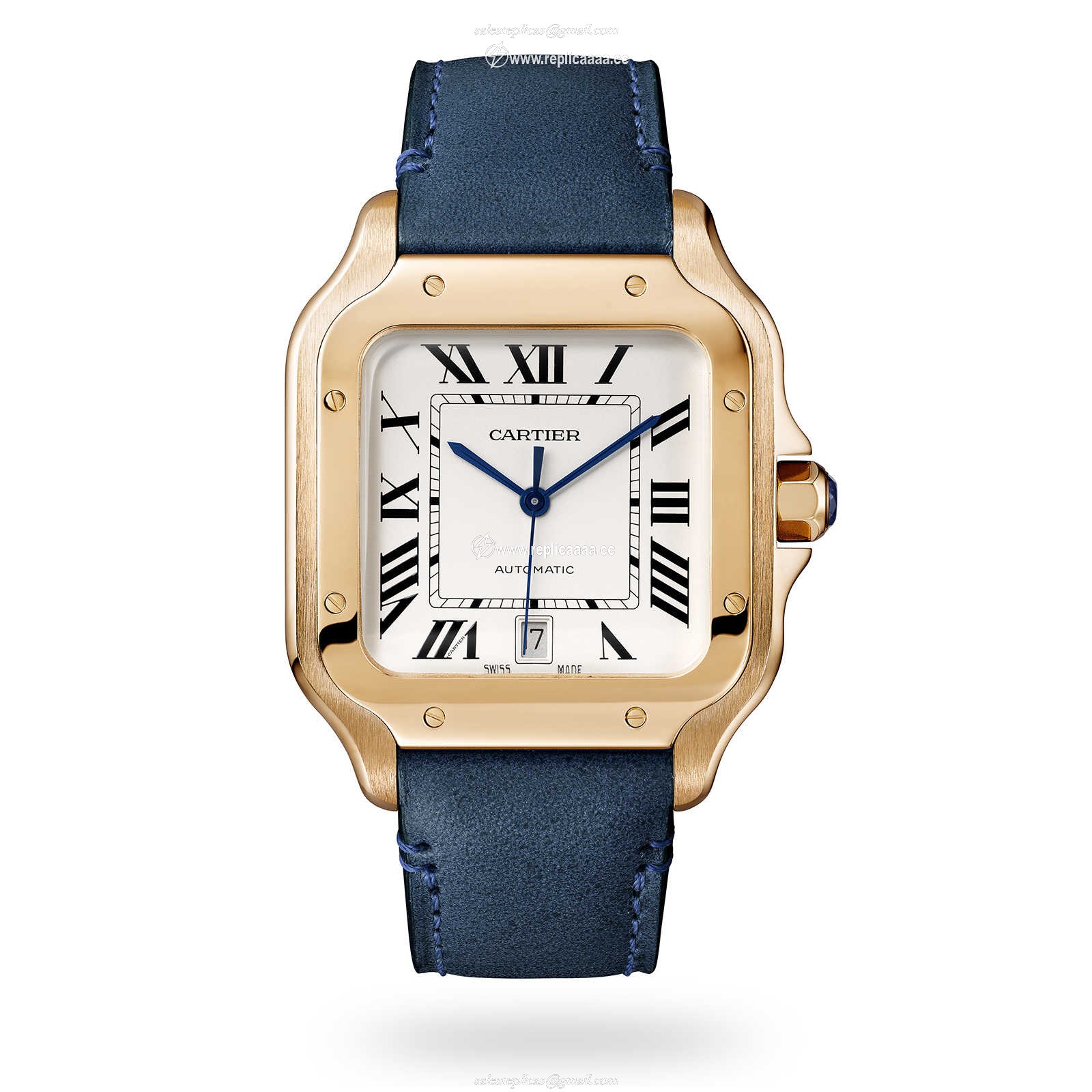 Replica Cartier Santos De Cartier details Large Model Automatic Movement Rose Gold 2 Interchangeable Leather Bracelets WGSA0019 2 Replica Cartier Santos De Cartier details Large Model Automatic Movement Rose Gold 2 Interchangeable Leather Bracelets WGSA0019