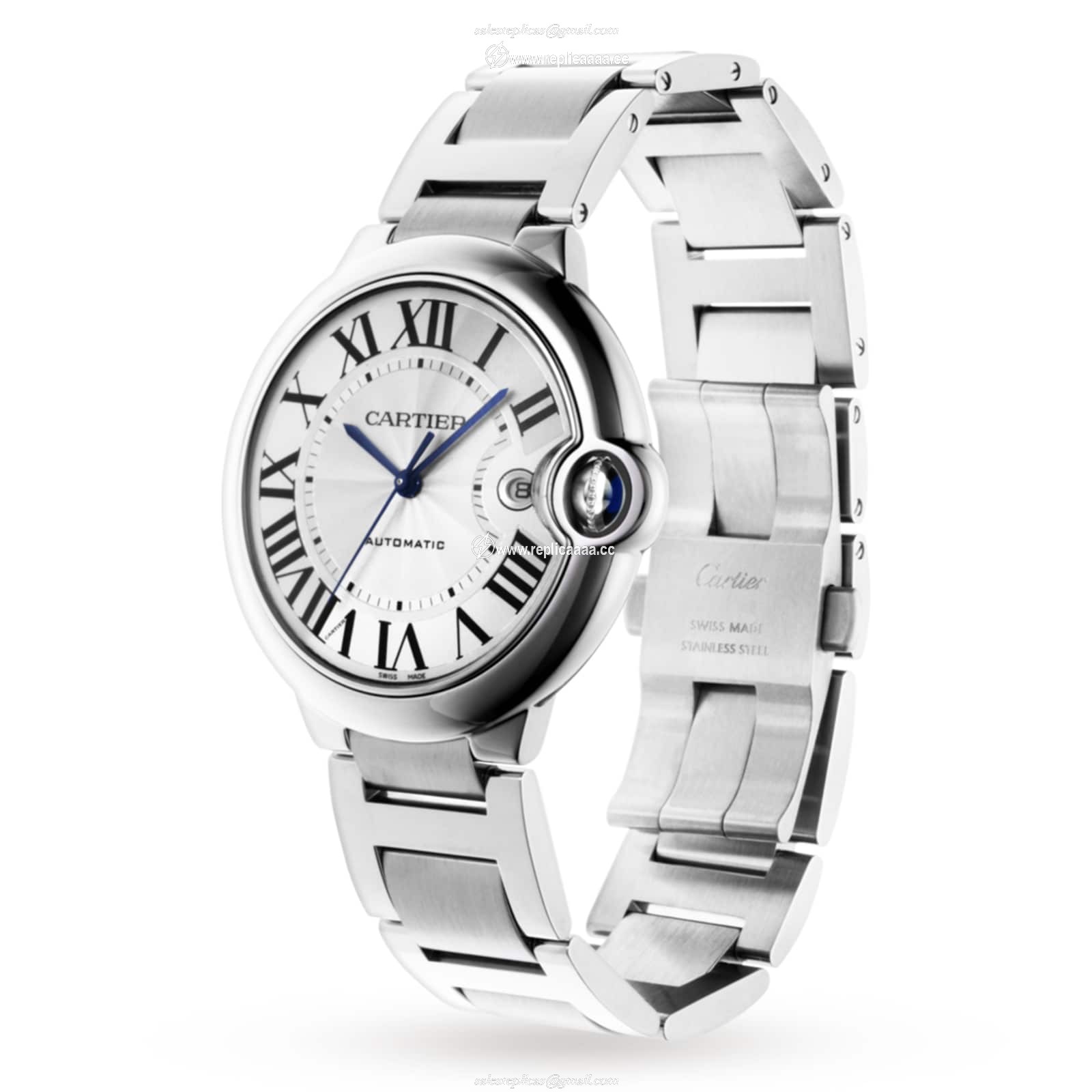 Replica Cartier Ballon Bleu De Cartier details 42mm Automatic Movement Steel WSBB0049