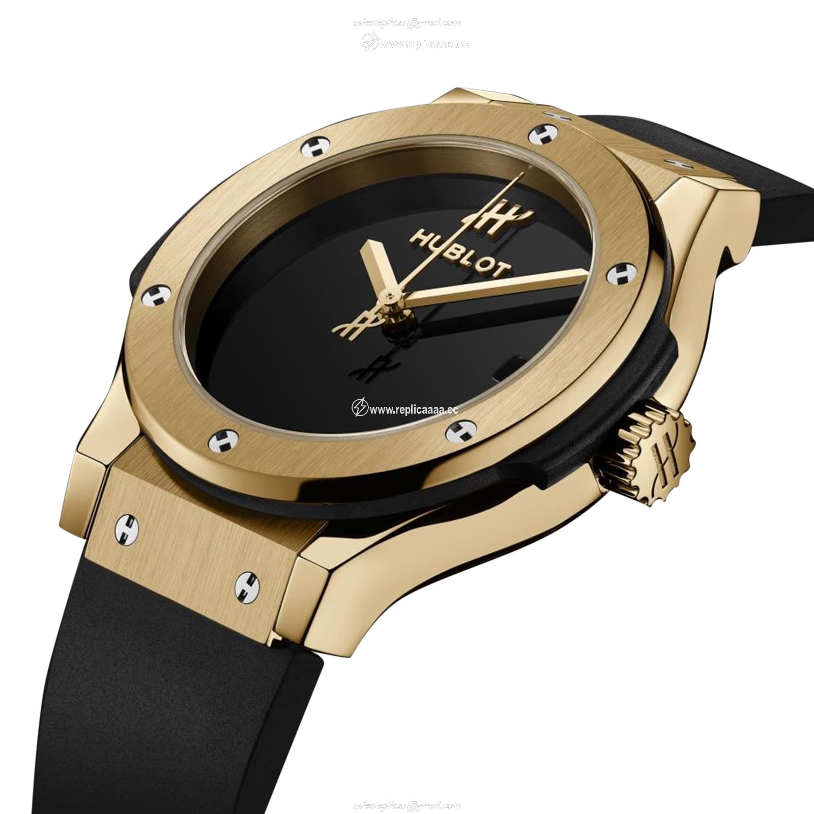 Replica Hublot Classic Fusion Original Yellow Gold 33mm Ladies details 581.VX.1230.RX.MDM