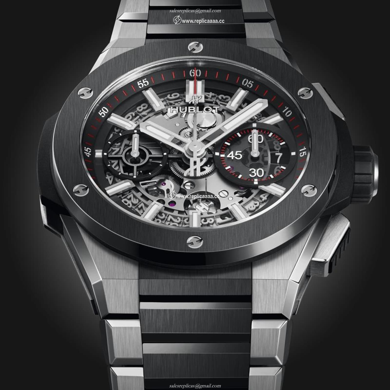 Replica Hublot Big Bang Integrated Titanium Ceramic 42mm Mens details 451.NM.1170.NM 2 Replica Hublot Big Bang Integrated Titanium Ceramic 42mm Mens details 451.NM.1170.NM