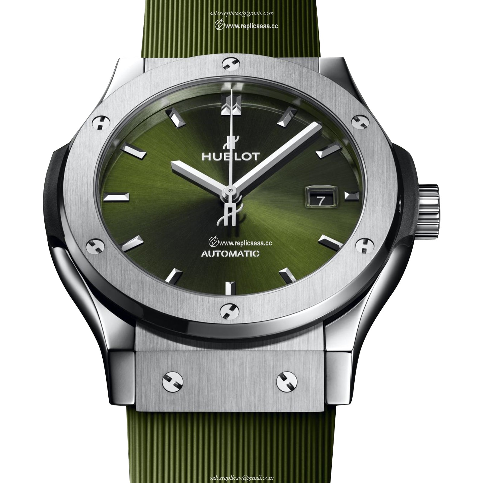 Replica Hublot Classic Fusion Titanium Green 42mm 542.NX.8970.RX