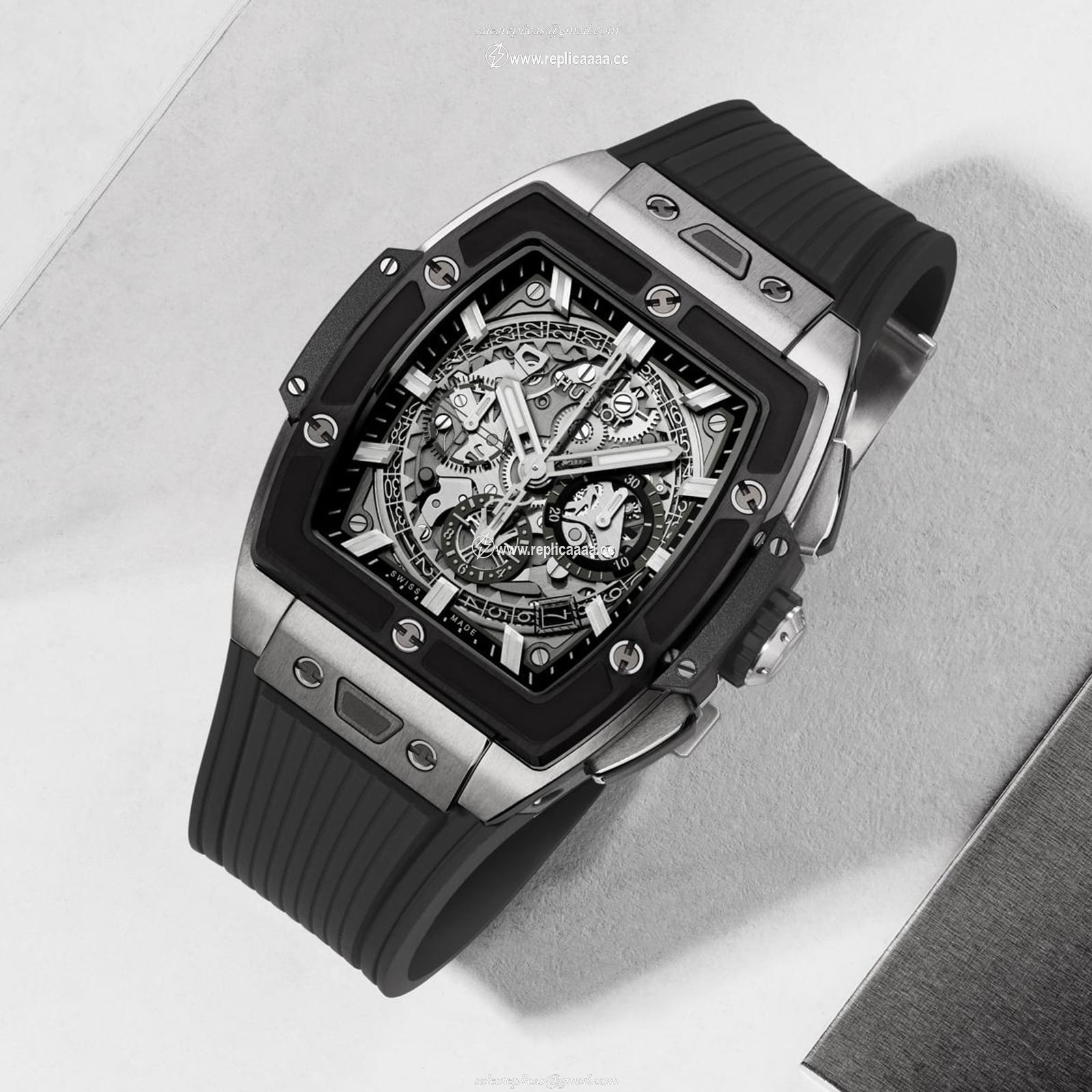 Replica Hublot Spirit Of Big Bang Titanium Ceramic 42mm Mens details 642.NM.0170.RX 2 Replica Hublot Spirit Of Big Bang Titanium Ceramic 42mm Mens details 642.NM.0170.RX