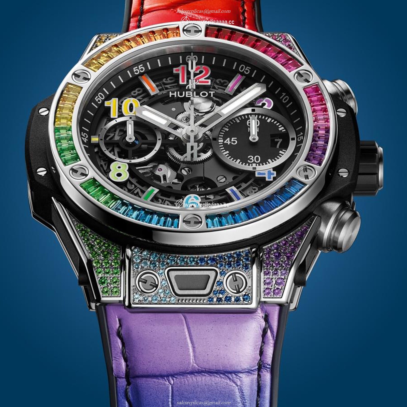 Replica Hublot Big Bang Unico Titanium Rainbow 42mm 441.NX.1117.LR.0999 2 Replica Hublot Big Bang Unico Titanium Rainbow 42mm 441.NX.1117.LR.0999