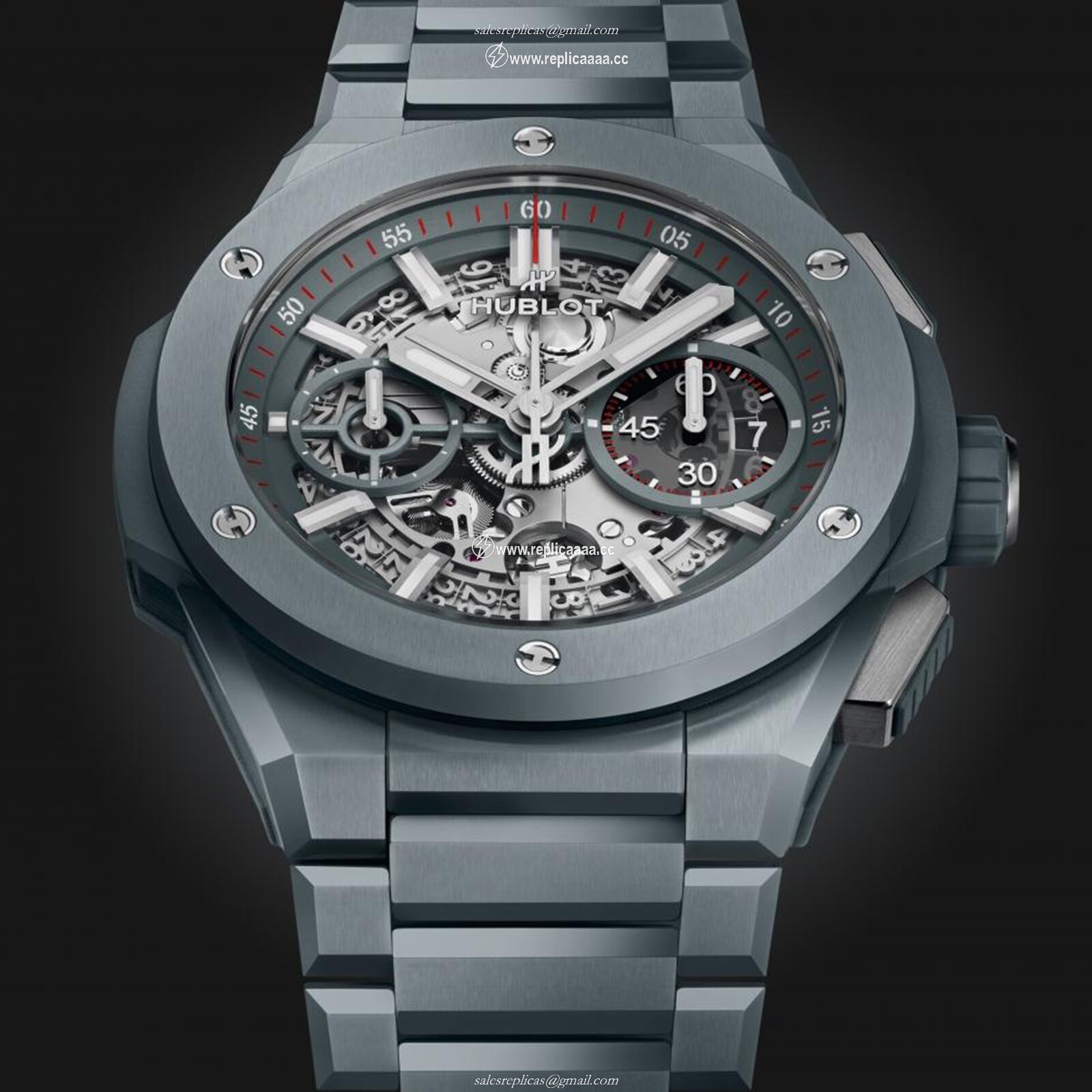 Replica Hublot Big Bang Integrated Grey Ceramic 42mm Mens details 451.FX.6923.FX 2 Replica Hublot Big Bang Integrated Grey Ceramic 42mm Mens details 451.FX.6923.FX
