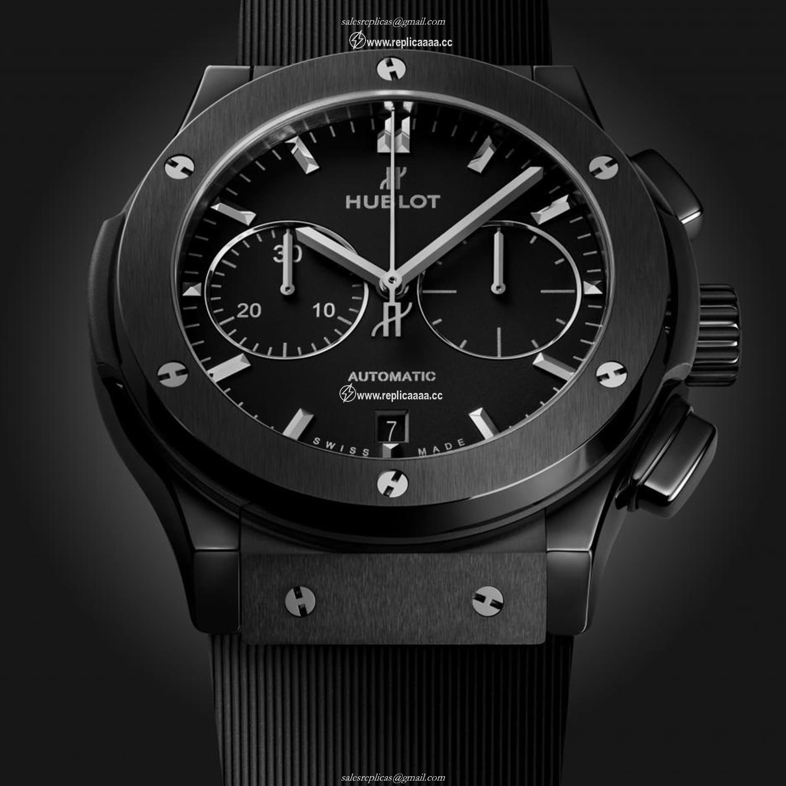 Replica Hublot Classic Fusion Chronograph Black Magic 45mm 521.CM.1171.RX