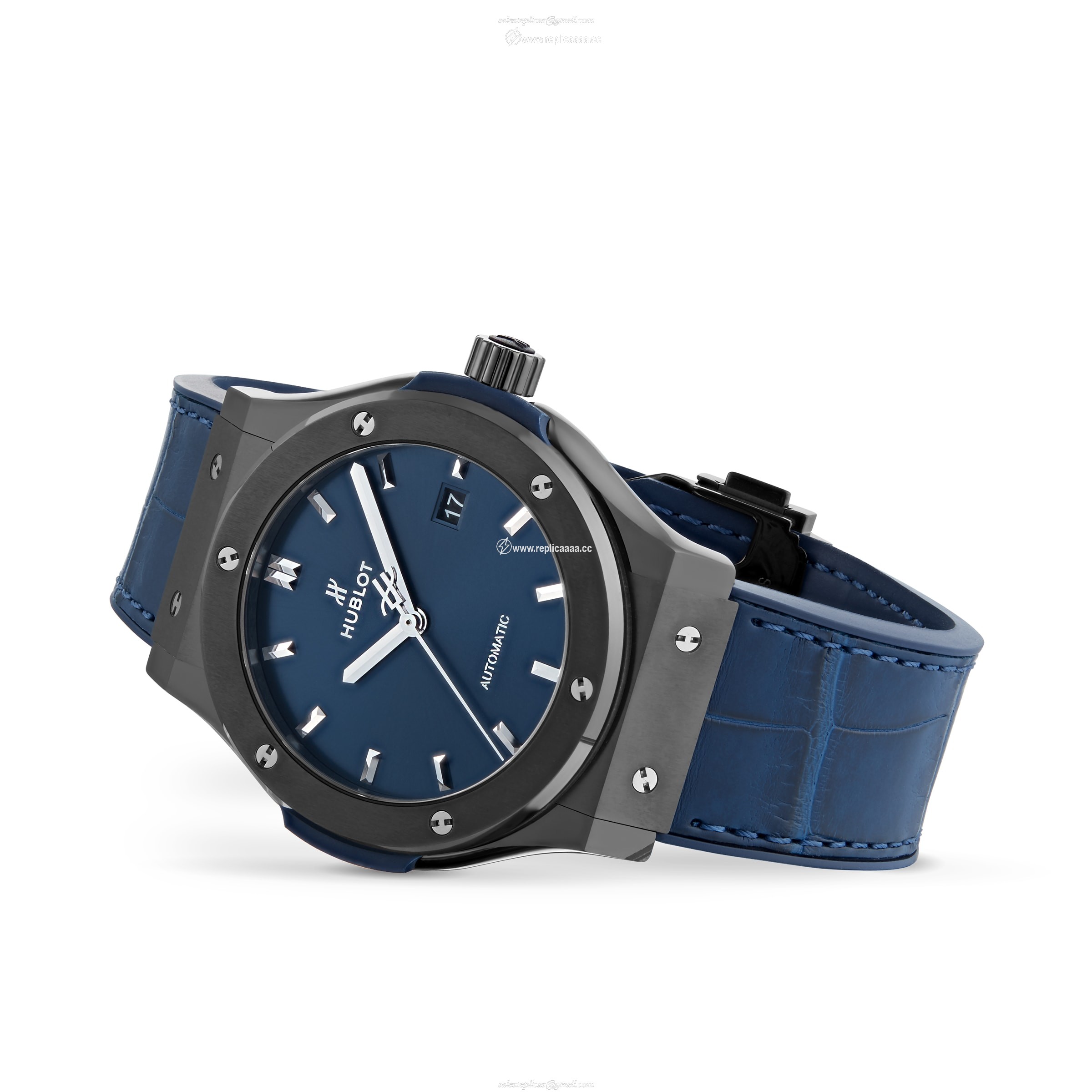 Replica Hublot Classic Fusion Ceramic Blue Chronograph 42mm 542.CM.7170.LR