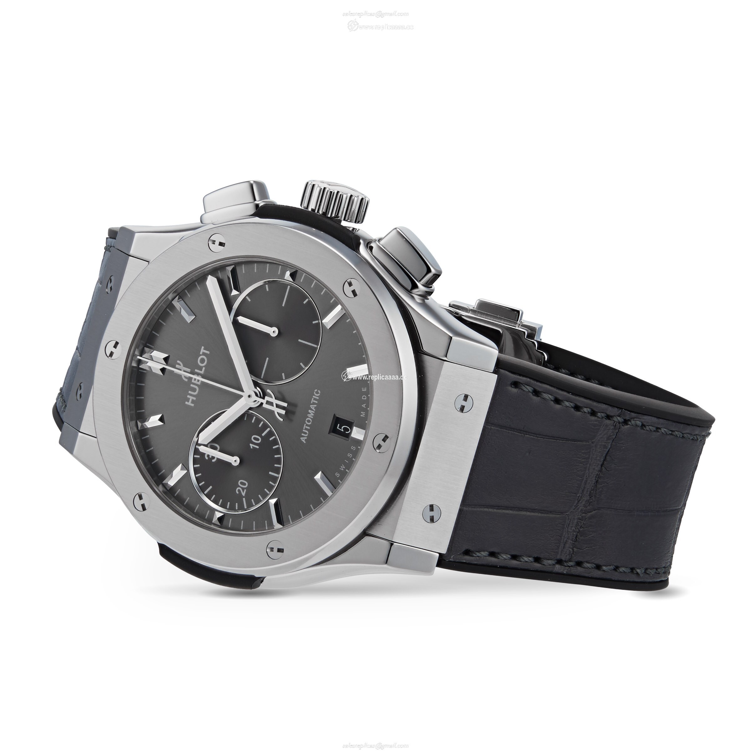 Replica Hublot Classic Fusion Racing Grey Chronograph Titanium 45mm 521.NX.7071.LR 2 Replica Hublot Classic Fusion Racing Grey Chronograph Titanium 45mm 521.NX.7071.LR
