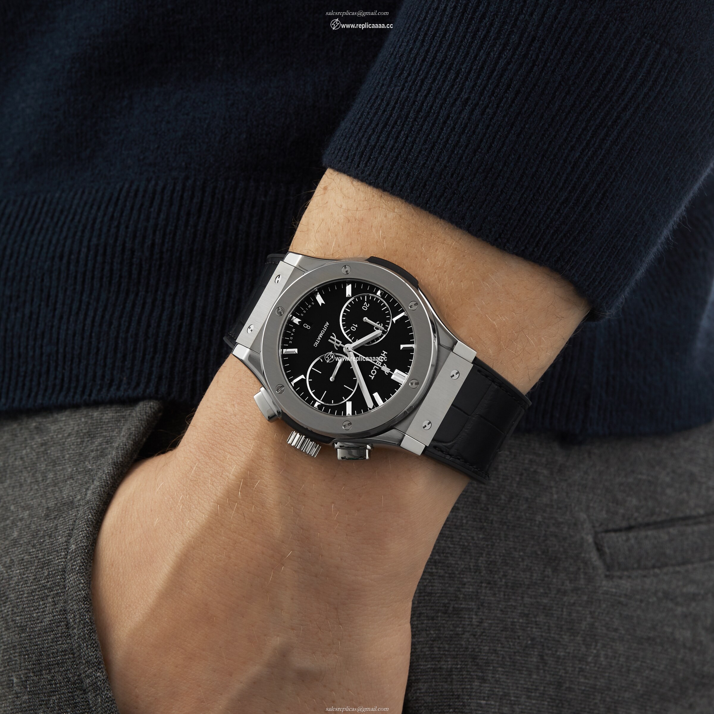 Replica Hublot Classic Fusion Chronograph Titanium 45mm 521.NX.1171.LR 2 Replica Hublot Classic Fusion Chronograph Titanium 45mm 521.NX.1171.LR