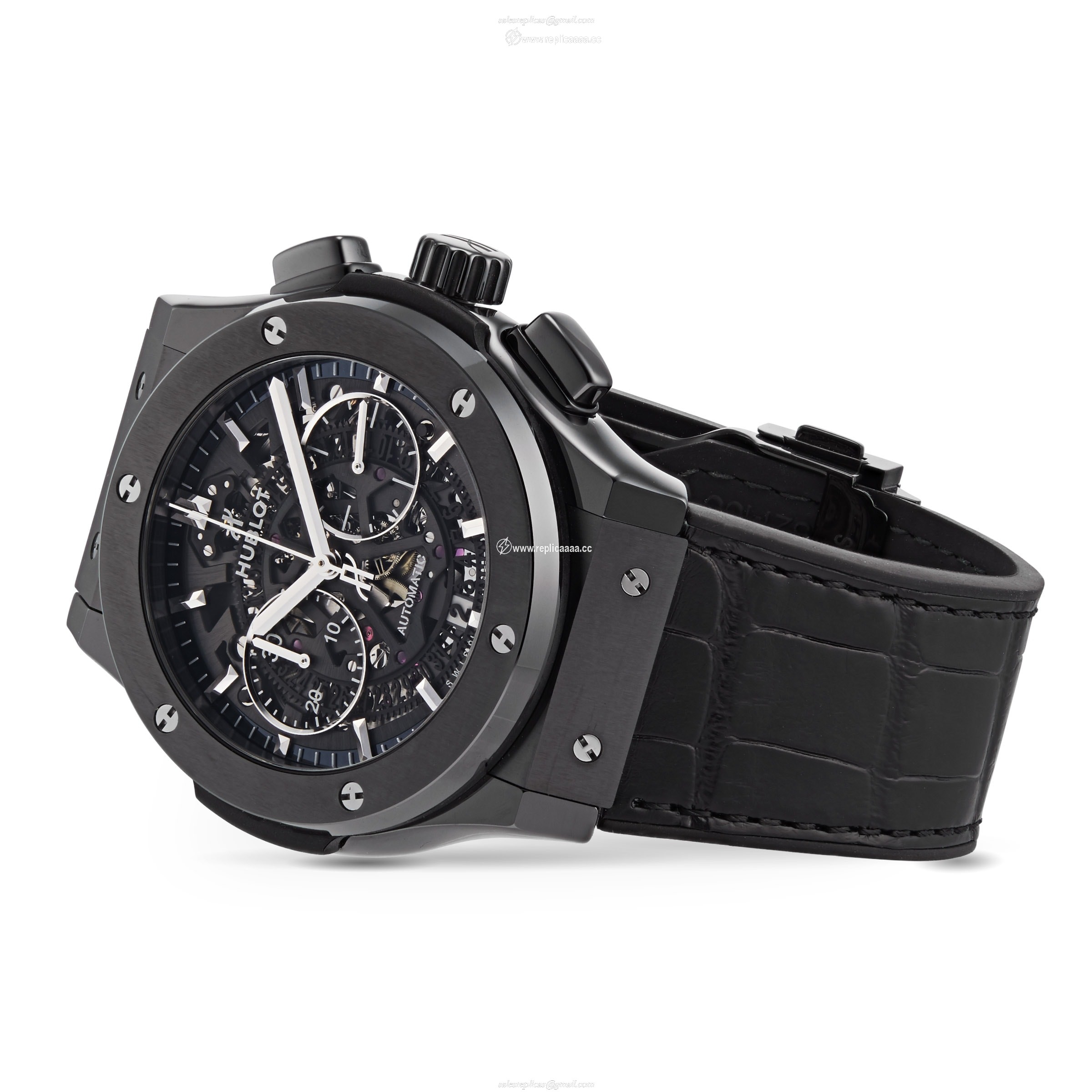 Replica Hublot Classic Fusion Aerofusion Black Magic Chronograph 45mm 525.CM.0170.LR 2 Replica Hublot Classic Fusion Aerofusion Black Magic Chronograph 45mm 525.CM.0170.LR