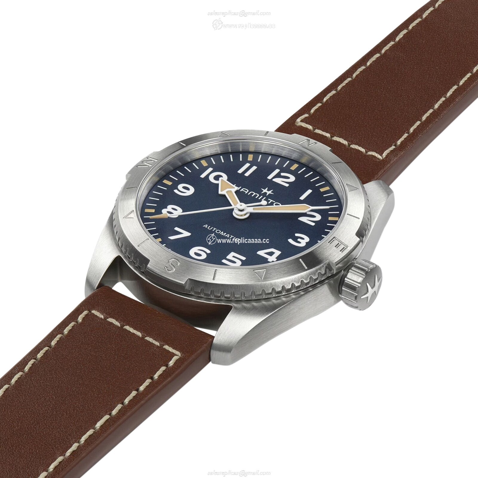 Replica Hamilton Khaki Field Expedition Automatic 37mm Mens details Blue H70225540 2 Replica Hamilton Khaki Field Expedition Automatic 37mm Mens details Blue H70225540