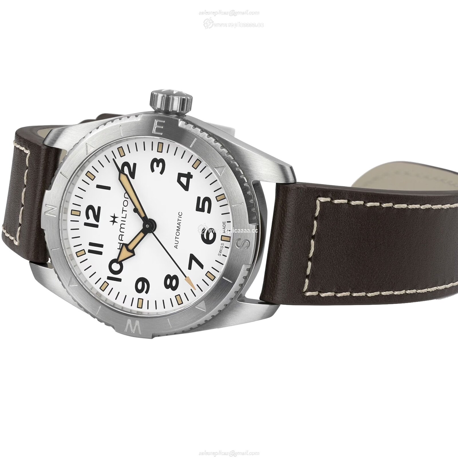 Replica Hamilton Khaki Field Expedition Automatic 37mm Mens details White H70225510