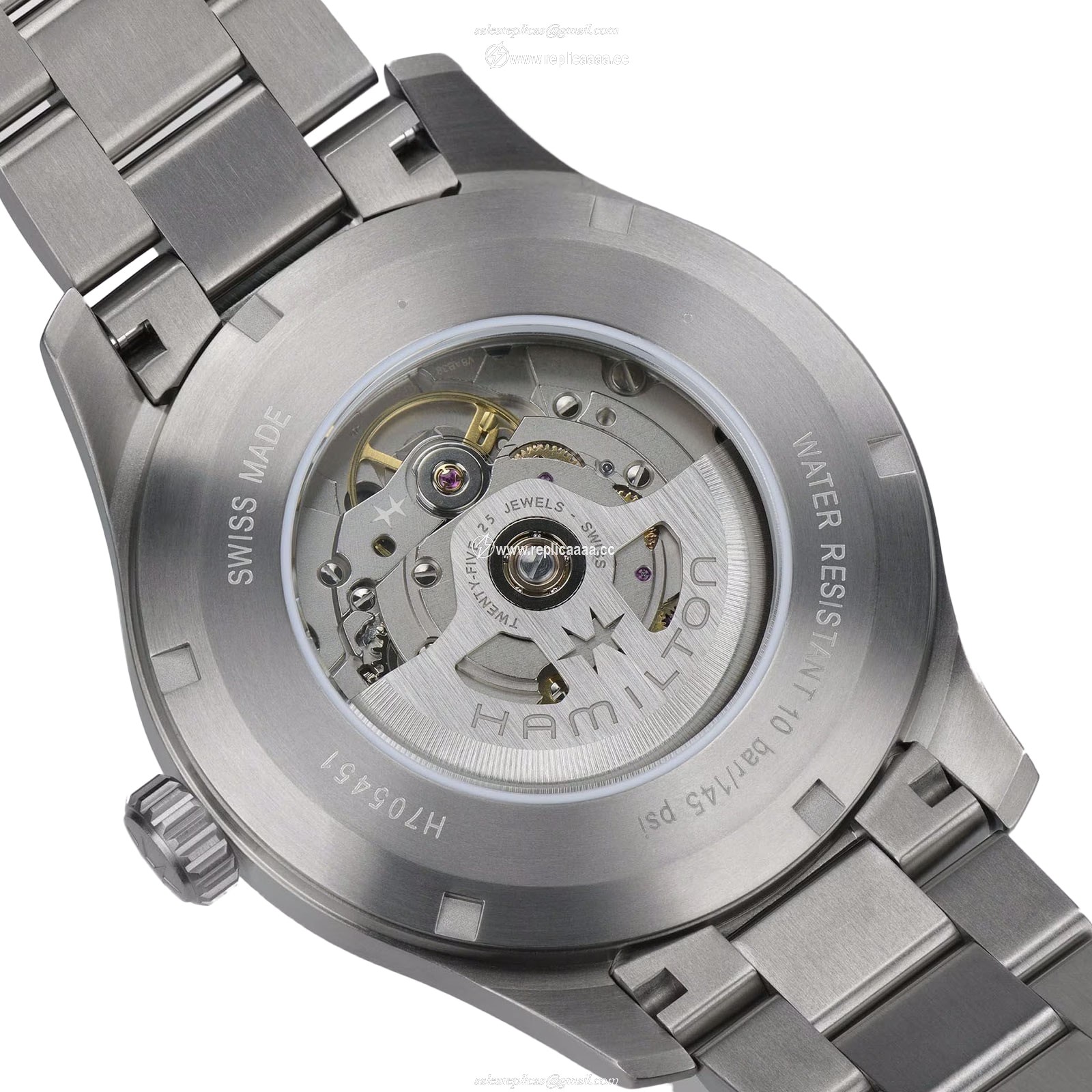 Replica Hamilton Khaki Field Titanium Automatic 42mm Mens details Blue H70545140