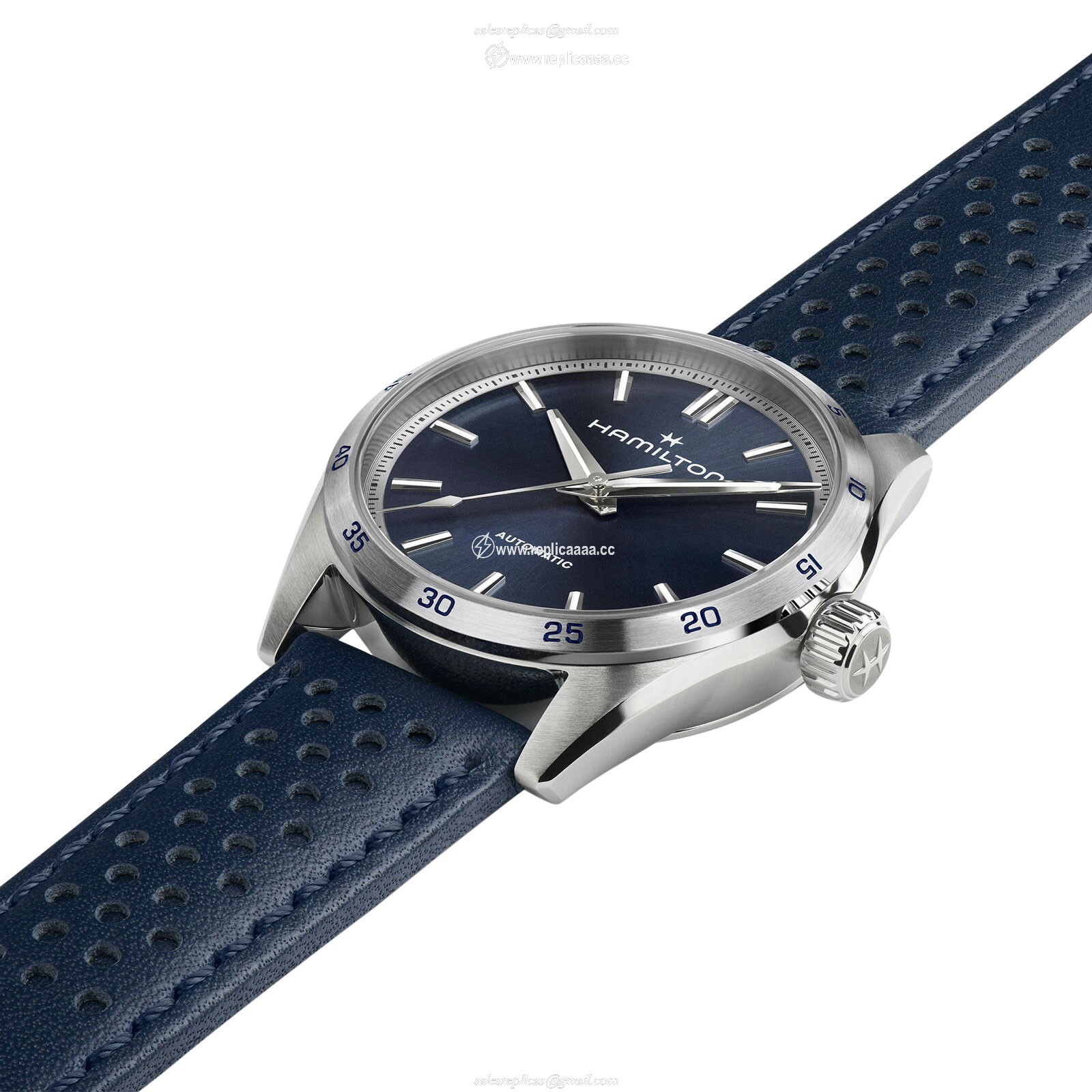 Replica Hamilton Jazzmaster Performer Automatic 38mm Mens details Blue H36215640