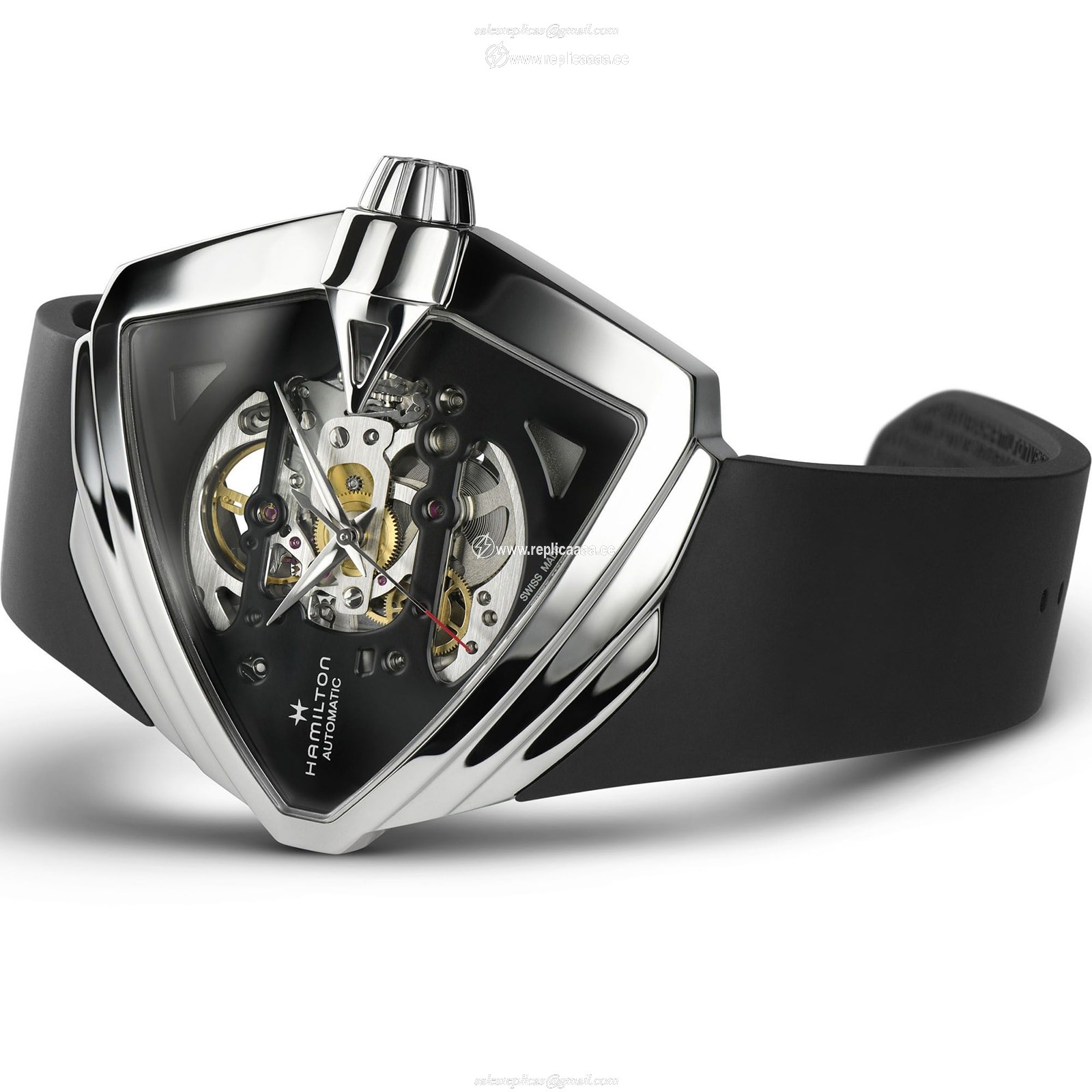 Replica Hamilton Ventura XXL Skeleton Auto 45.5mm X 46mm Mens details H24625330 2 Replica Hamilton Ventura XXL Skeleton Auto 45.5mm X 46mm Mens details H24625330