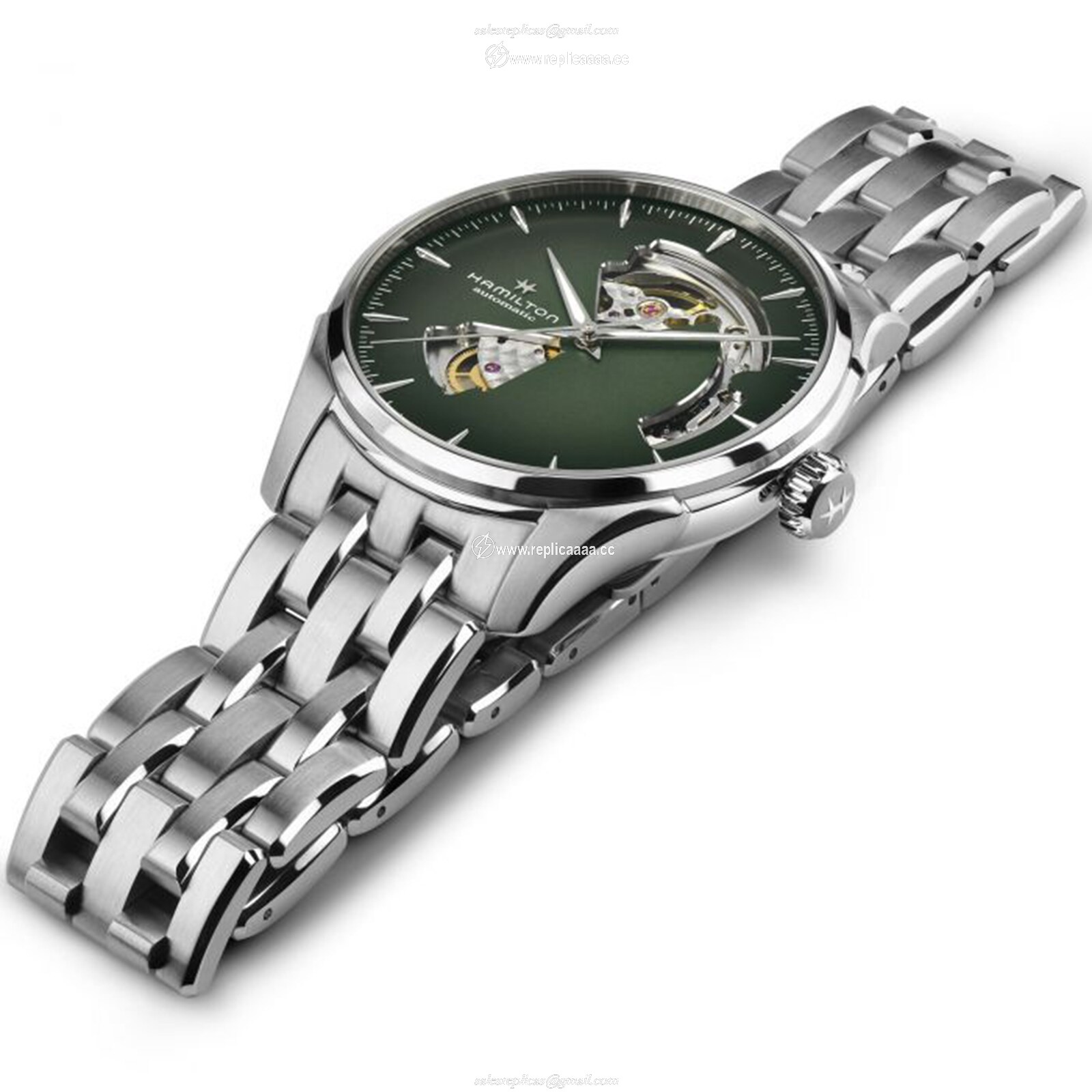 Replica Hamilton Jazzmaster Open Heart 40mm Mens details H32675160