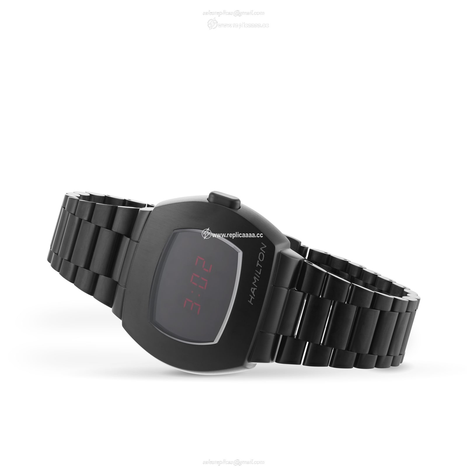 Replica Hamilton American Classic PSR Digital Quartz Mens details Black H52404130