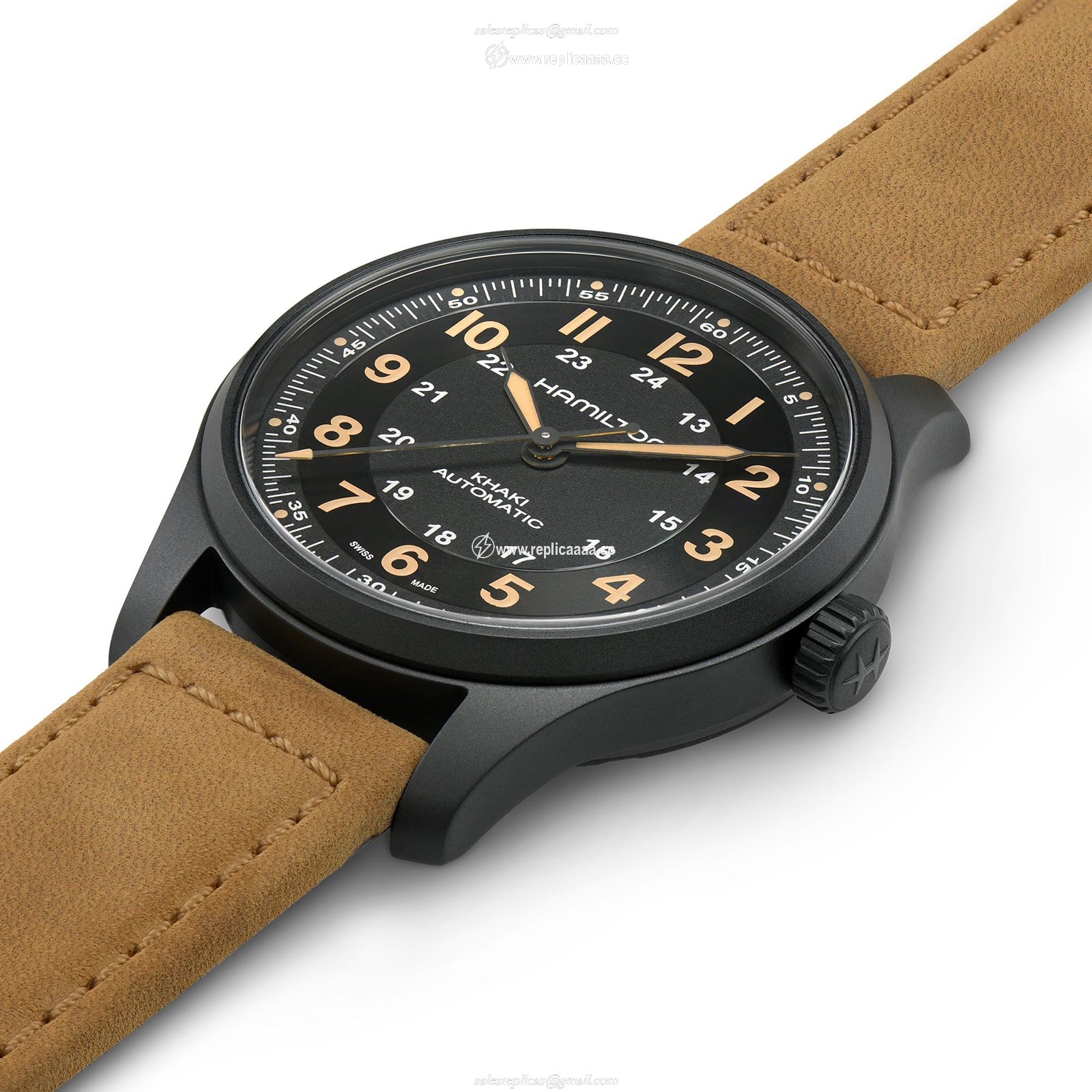 Replica Hamilton Khaki Field 42mm Mens details H70665533 2 Replica Hamilton Khaki Field 42mm Mens details H70665533