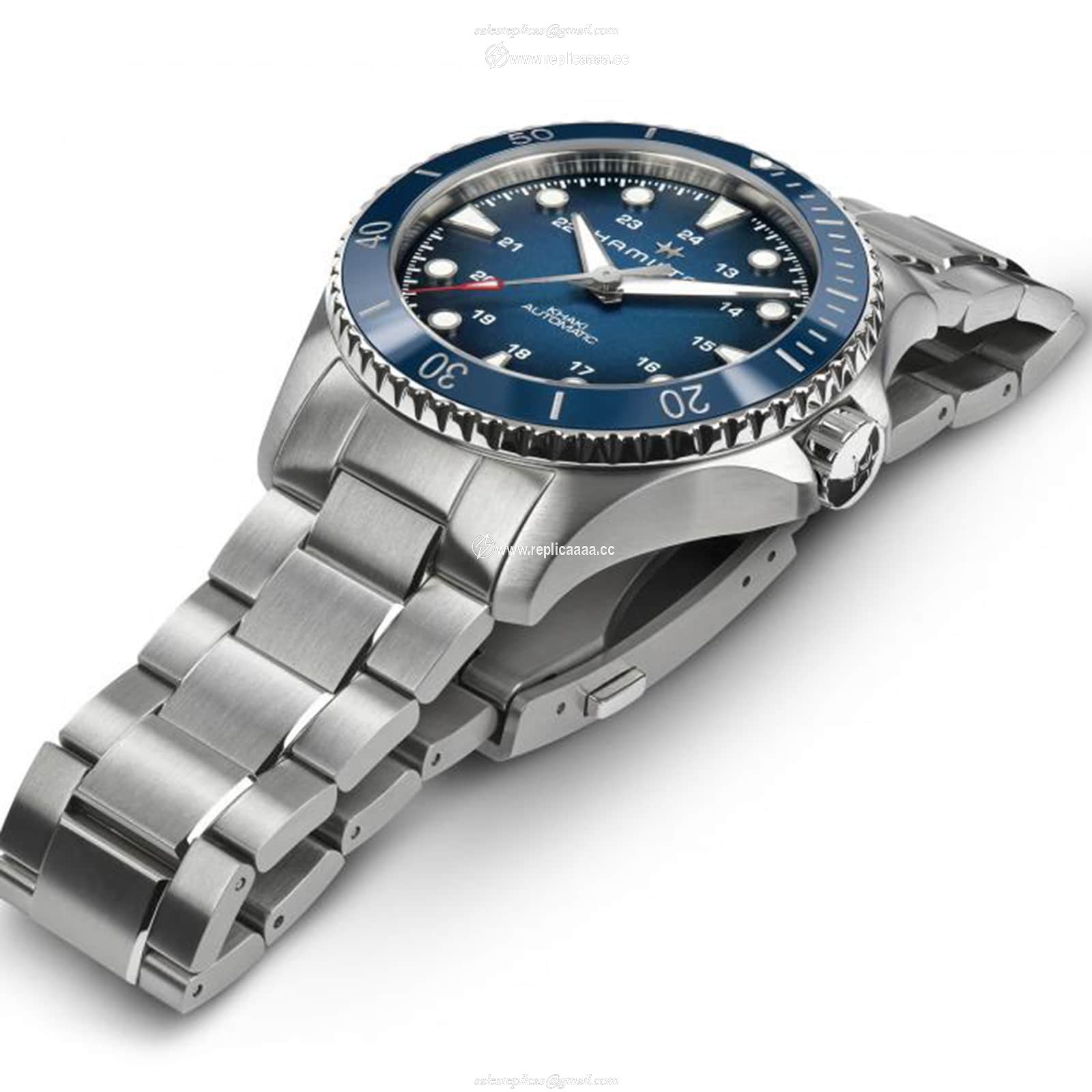 Replica Hamilton Khaki-Navy 43mm Mens details H82505140 2 Replica Hamilton Khaki-Navy 43mm Mens details H82505140