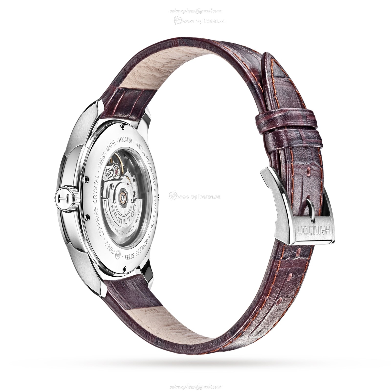 Replica Hamilton Jazzmaster Open Heart Auto 40mm Mens details Silver H32565555 2 Replica Hamilton Jazzmaster Open Heart Auto 40mm Mens details Silver H32565555
