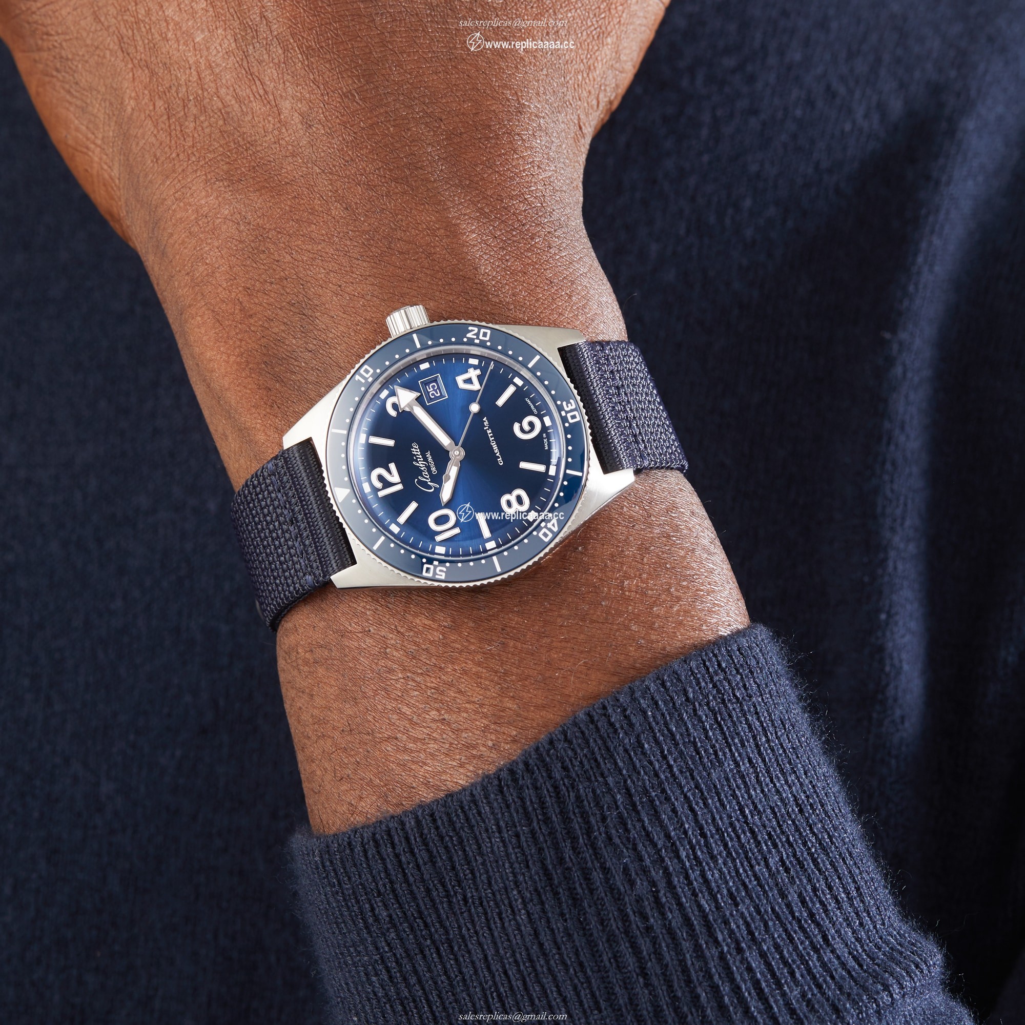 Replica Glashutte Original Original SeaQ 39.5mm Mens details 1-39-11-09-81-34