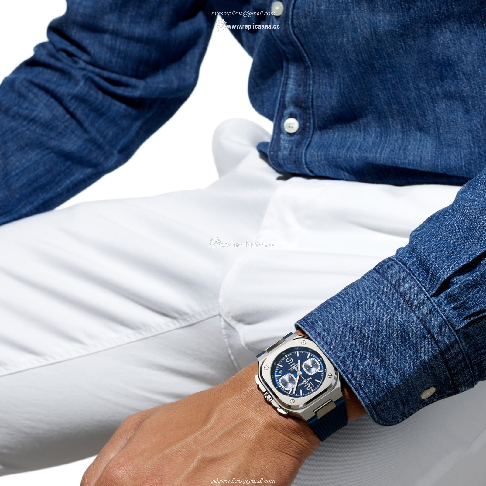 Replica Bell & Ross BR 05 Chrono 42mm Mens details BR05C-BLU-ST/SRB 2 Replica Bell & Ross BR 05 Chrono 42mm Mens details BR05C-BLU-ST/SRB