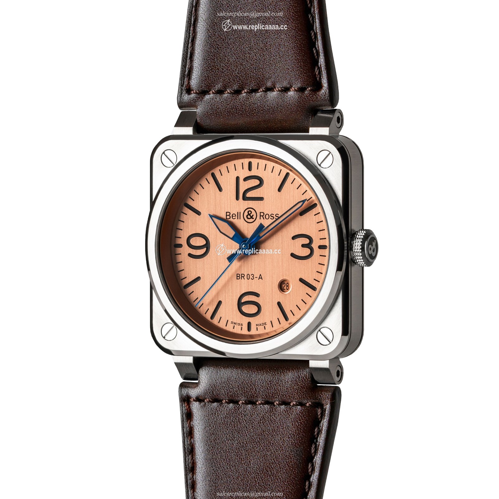 Replica Bell & Ross BR 03 Copper 41mm BR03A-GB-ST/SCA 2 Replica Bell & Ross BR 03 Copper 41mm BR03A-GB-ST/SCA