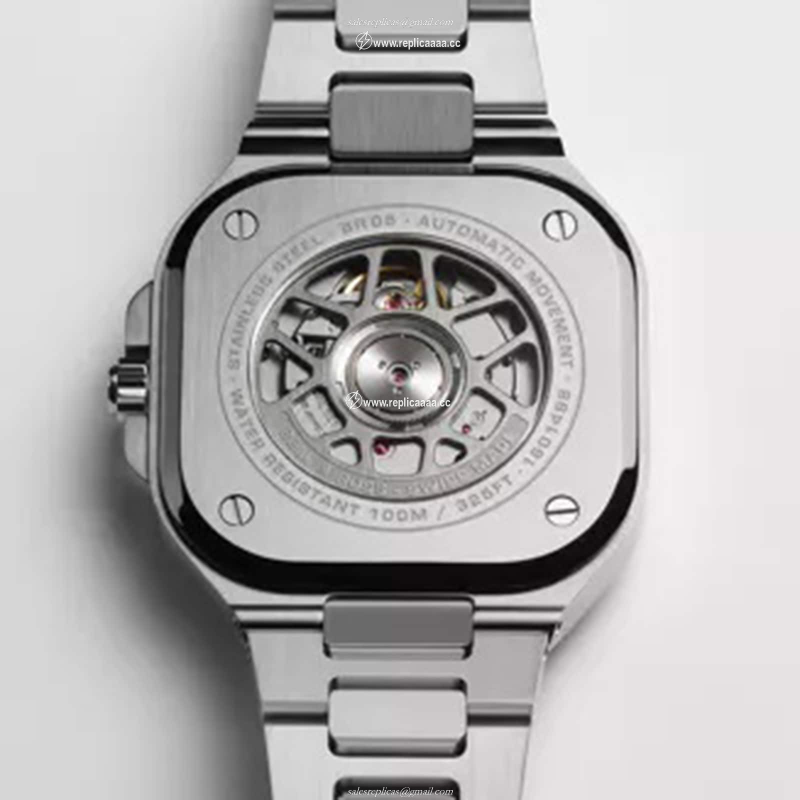 Replica Bell & Ross BR 05 GMT White 41mm Mens details BR05G-SI-ST/SST 2 Replica Bell & Ross BR 05 GMT White 41mm Mens details BR05G-SI-ST/SST