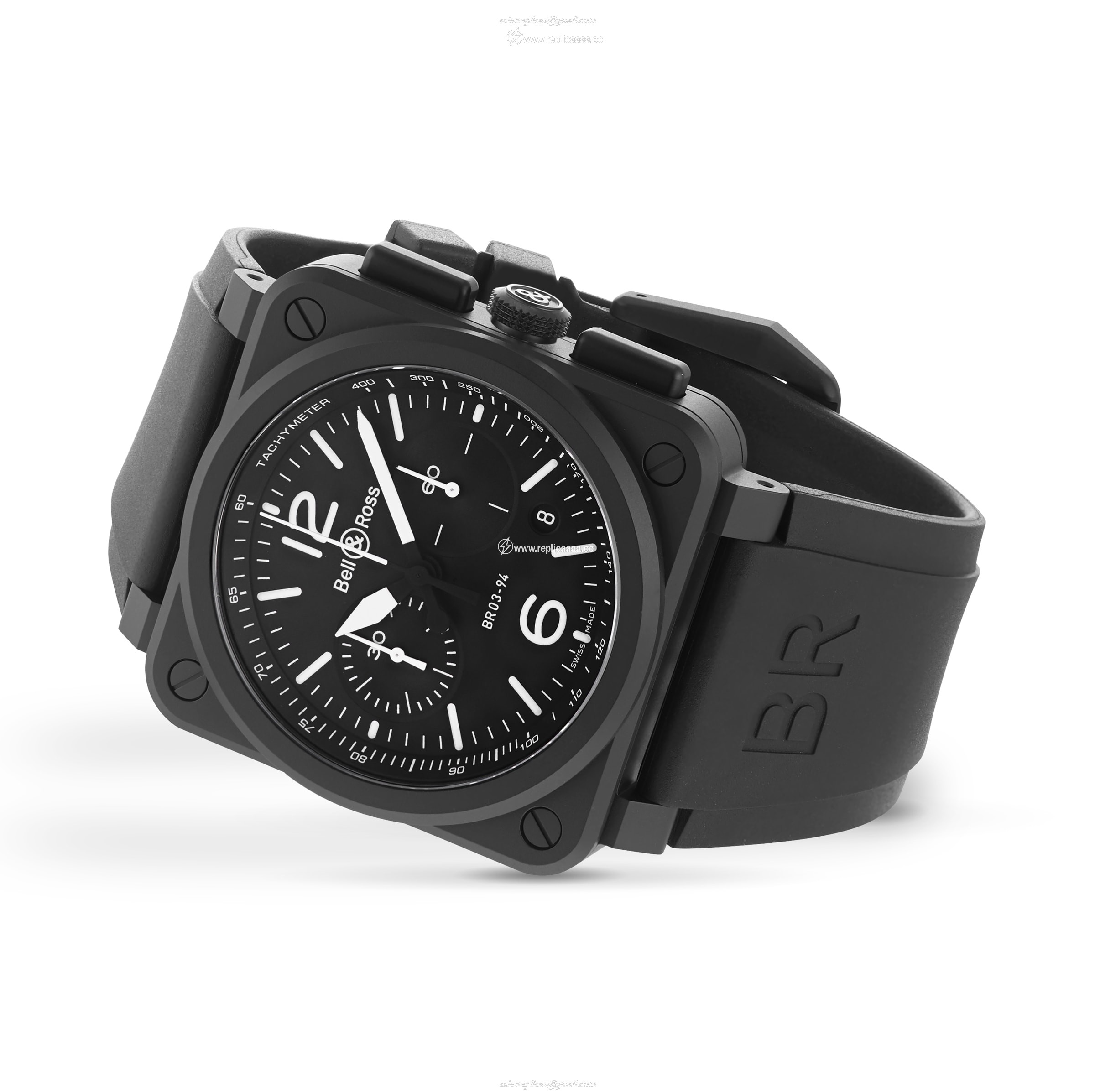 Replica Bell & Ross BR 03-94 Black Matte 42mm Mens details BR0394-BL-CE 2 Replica Bell & Ross BR 03-94 Black Matte 42mm Mens details BR0394-BL-CE