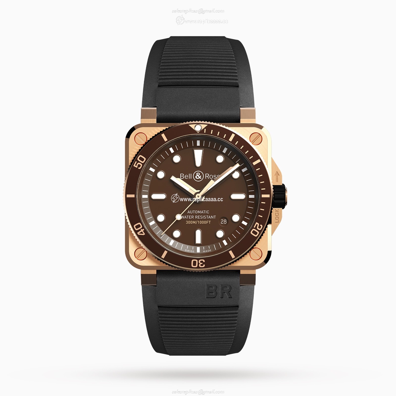 Replica Bell & Ross BR 03-92 DIVER BROWN BRONZE LIMITED EDITION 42mm BR0392-D-BR-BR/SCA