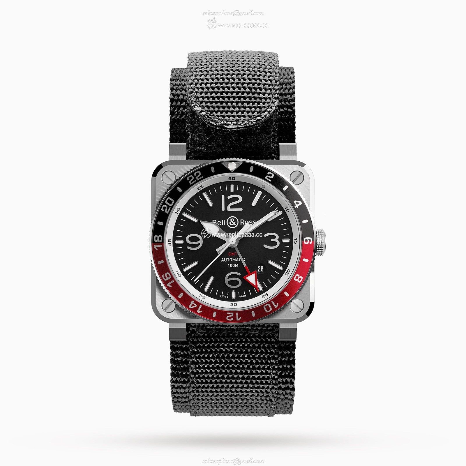 Replica Bell & Ross BR 03-93 GMT 42mm BR0393-BL-ST/SCA