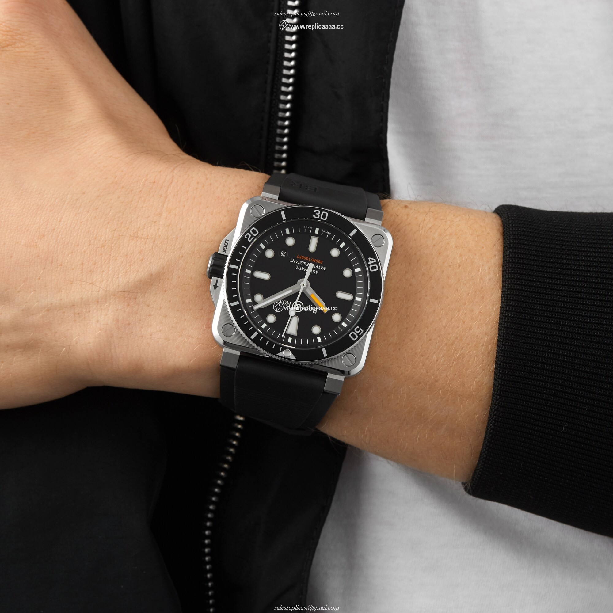 Replica Bell & Ross Watch BR 03 92 Diver BR0392-D-BL-ST/SRB