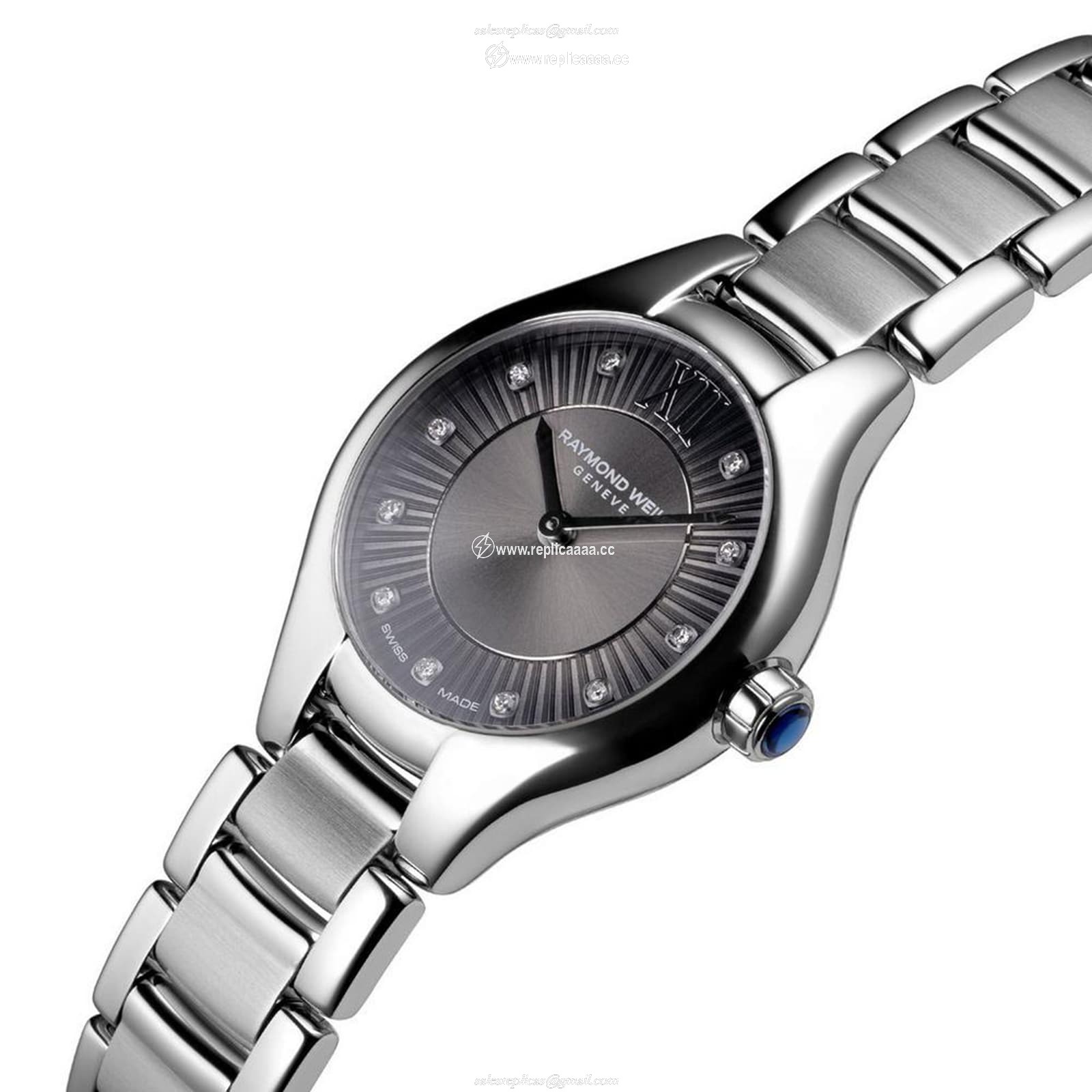 Replica Raymond Weil Noemia Diamond 24mm Ladies details 5124-ST-60181