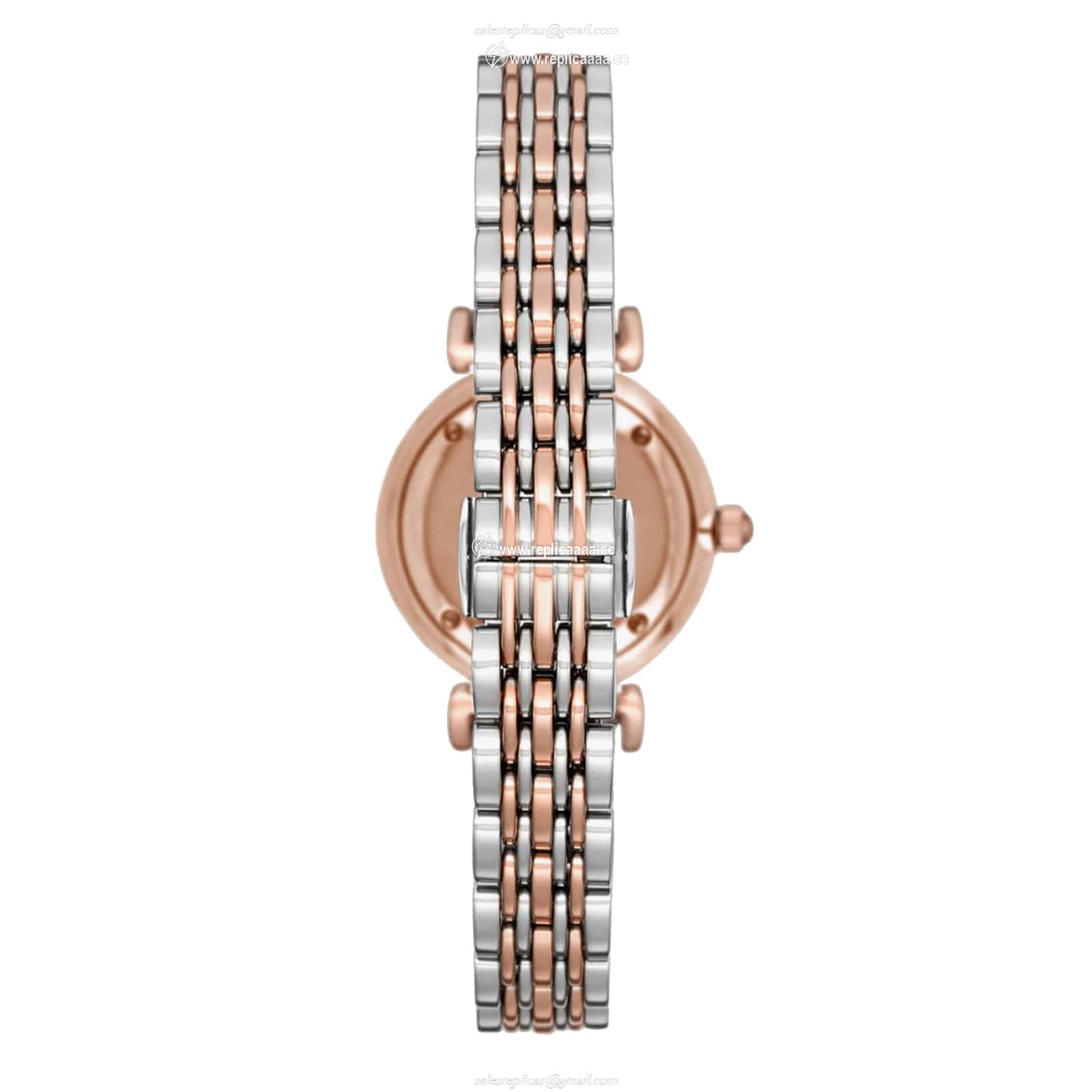 Replica Emporio Armani Gianni T-Bar 28mm Ladies details Pink AR11223 2 Replica Emporio Armani Gianni T-Bar 28mm Ladies details Pink AR11223