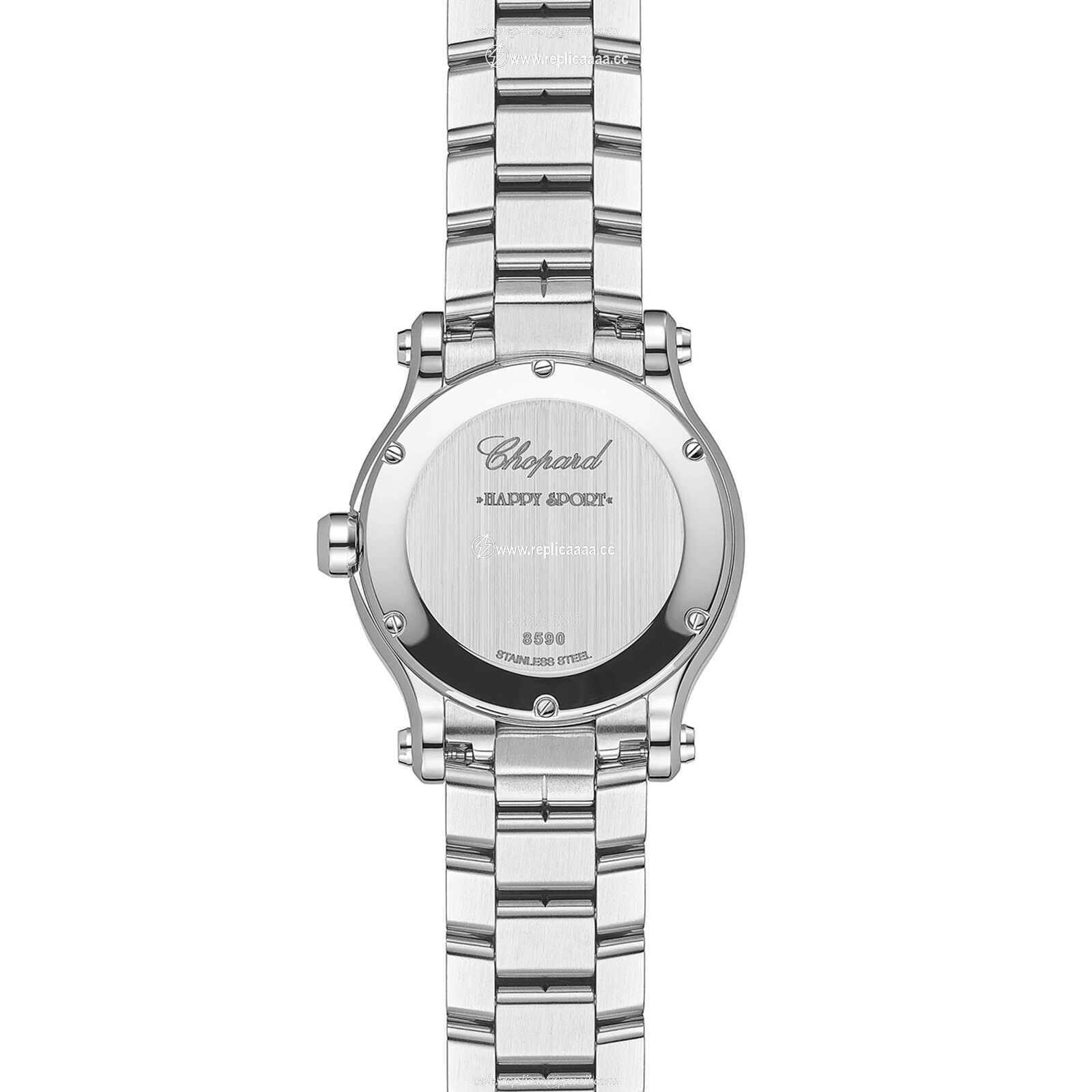 Replica Chopard Happy Sport 30mm Quartz Lucent Steel Diamonds - Green 278590-3013