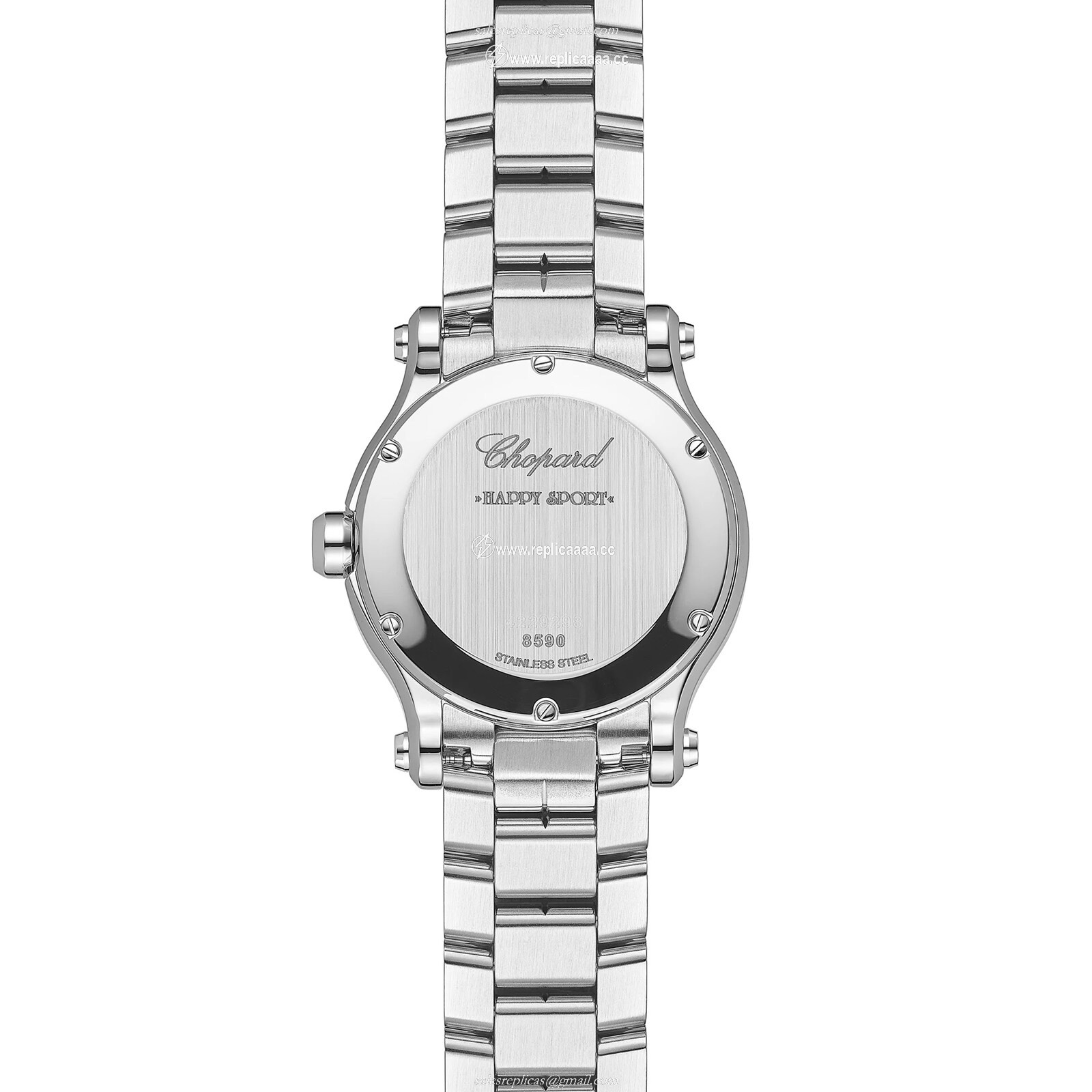 Replica Chopard Happy Sport 30mm Quartz Lucent Steel Diamonds - Pink 278590-3012 2 Replica Chopard Happy Sport 30mm Quartz Lucent Steel Diamonds - Pink 278590-3012