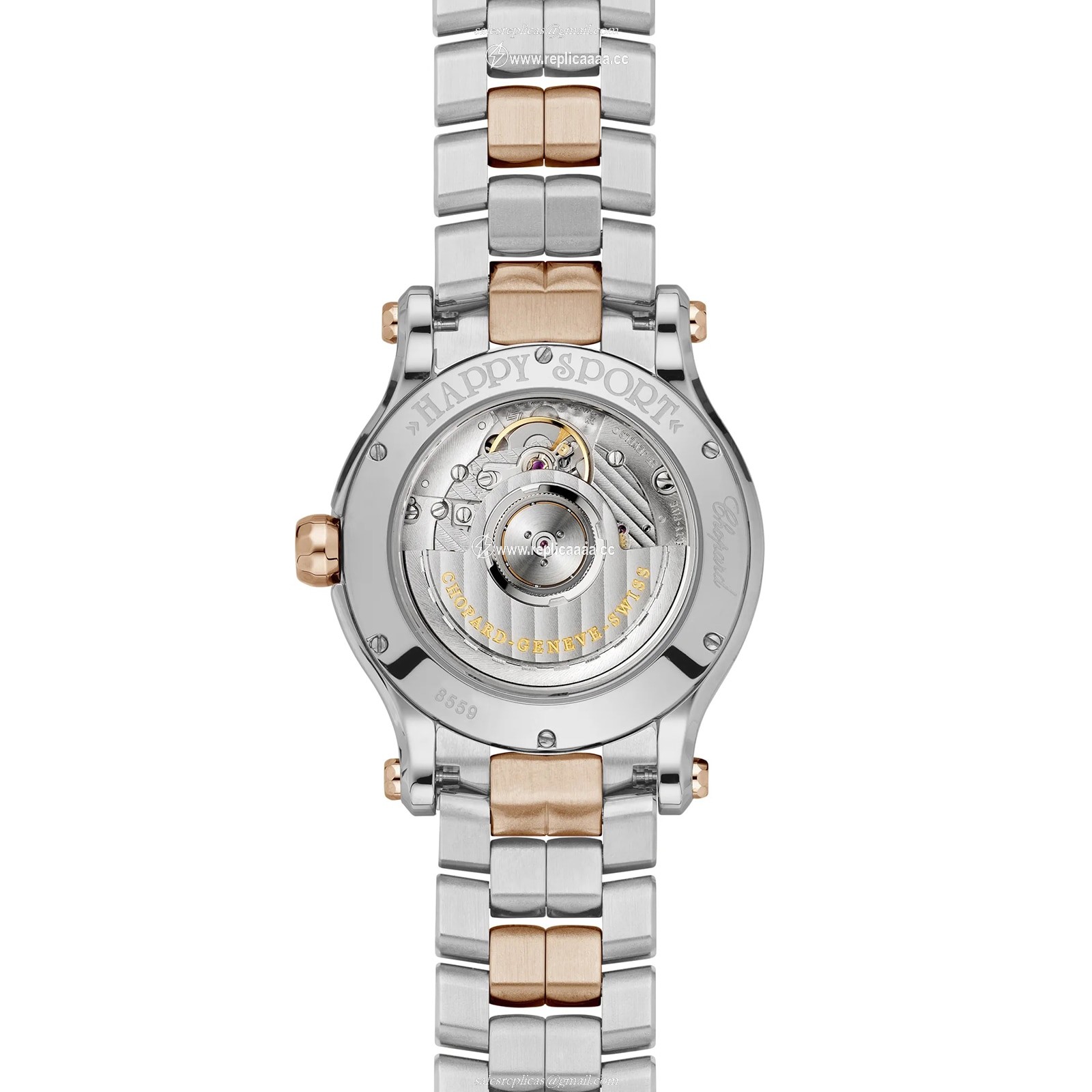 Replica Chopard Happy Sport Automatic 36mm Ladies details Automatic Ethical Rose Gold Lucent Steel Diamonds 278559-6019 2 Replica Chopard Happy Sport Automatic 36mm Ladies details Automatic Ethical Rose Gold Lucent Steel Diamonds 278559-6019