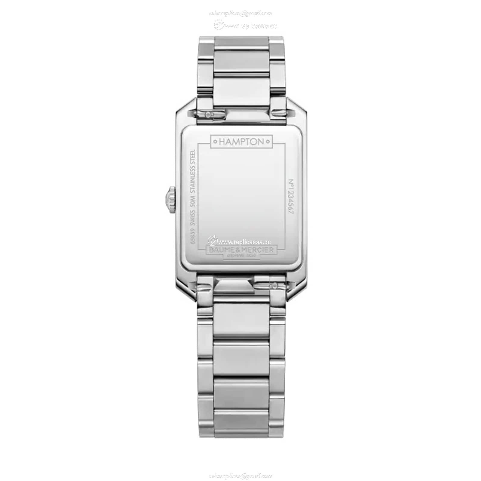 Replica Baume & Mercier Hampton Quartz 35mm X 22mm Ladies details White M0A10473