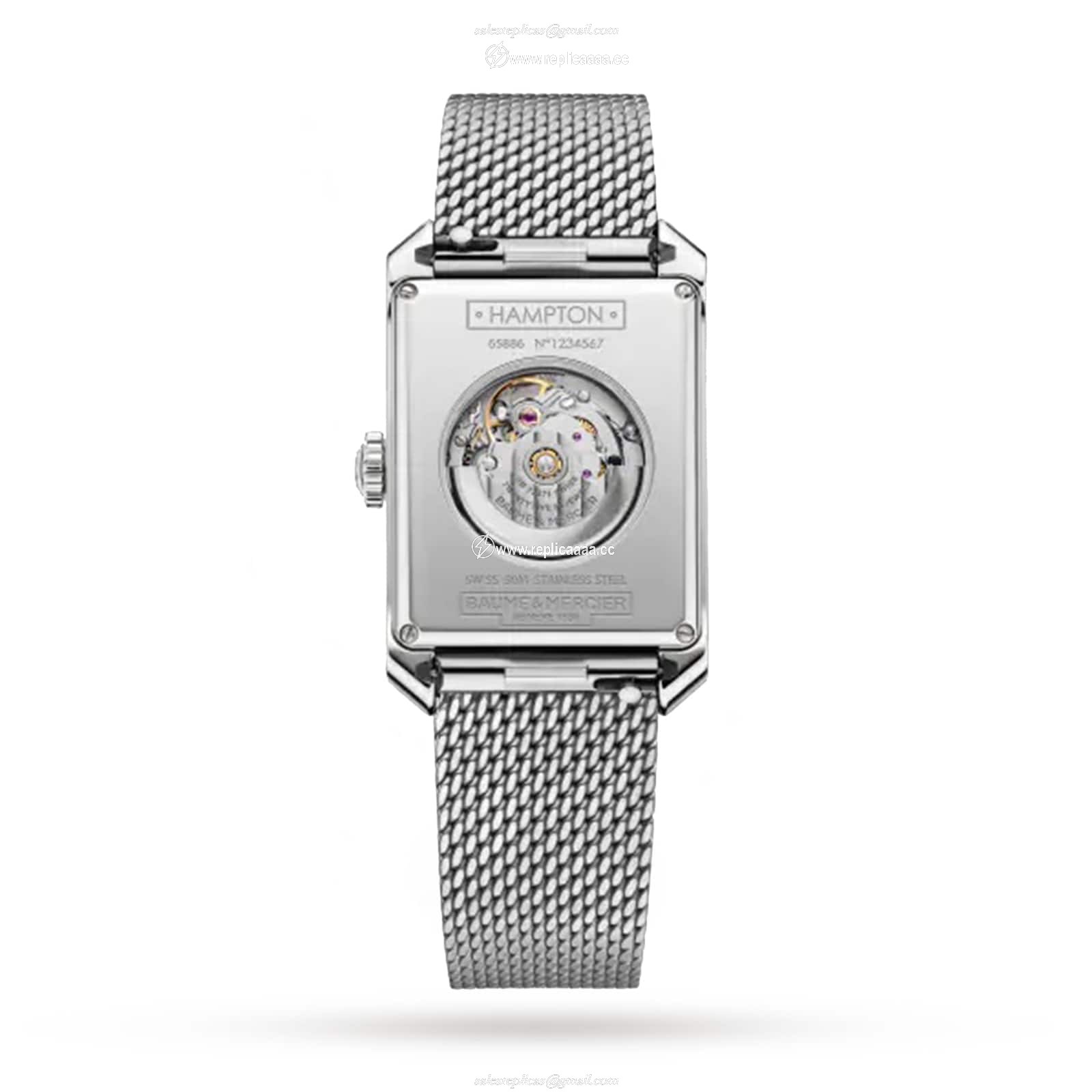 Replica Baume & Mercier Hampton 35mm Ladies details White BM0A10672 2 Replica Baume & Mercier Hampton 35mm Ladies details White BM0A10672