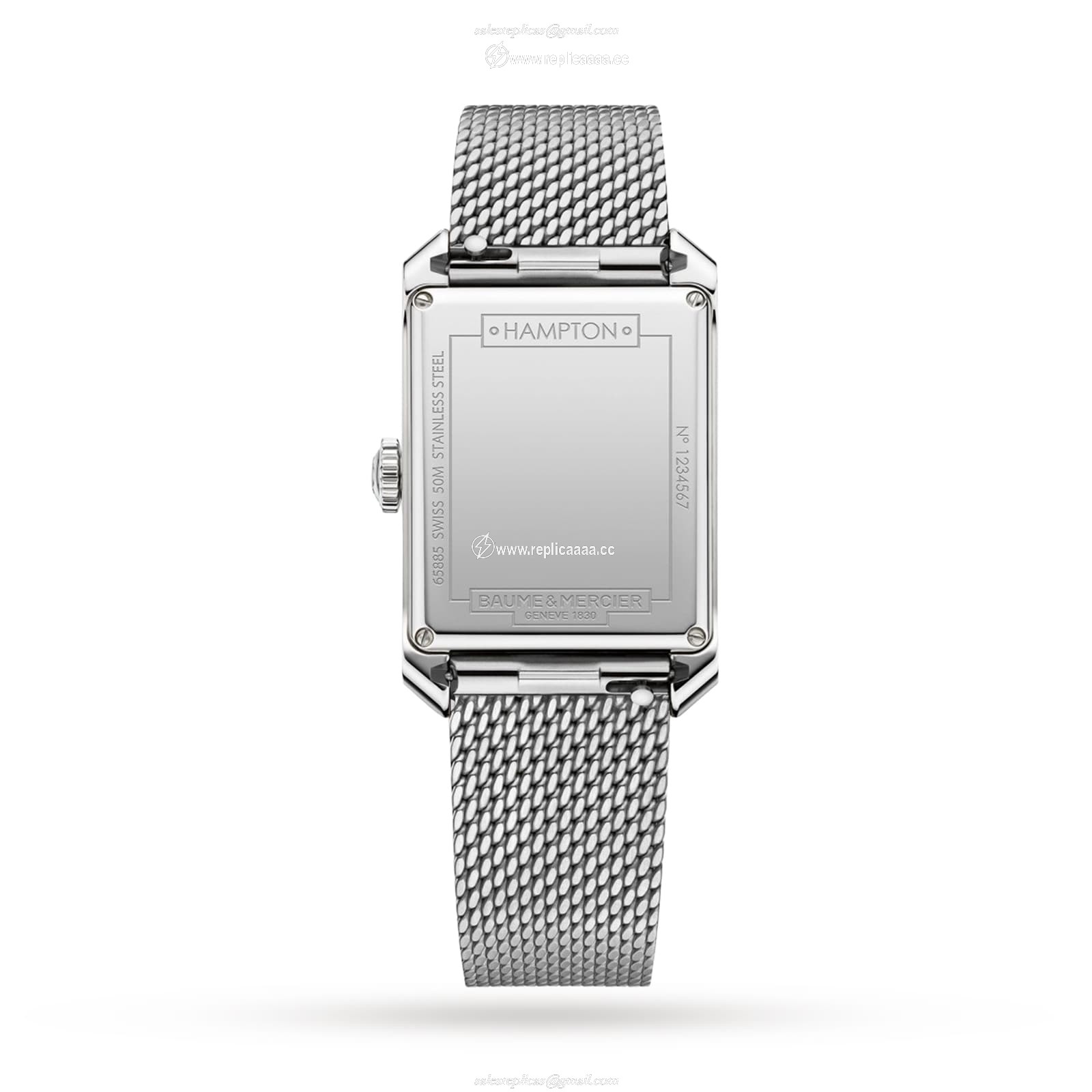 Replica Baume & Mercier Hampton 35mm Ladies details Blue BM0A10671