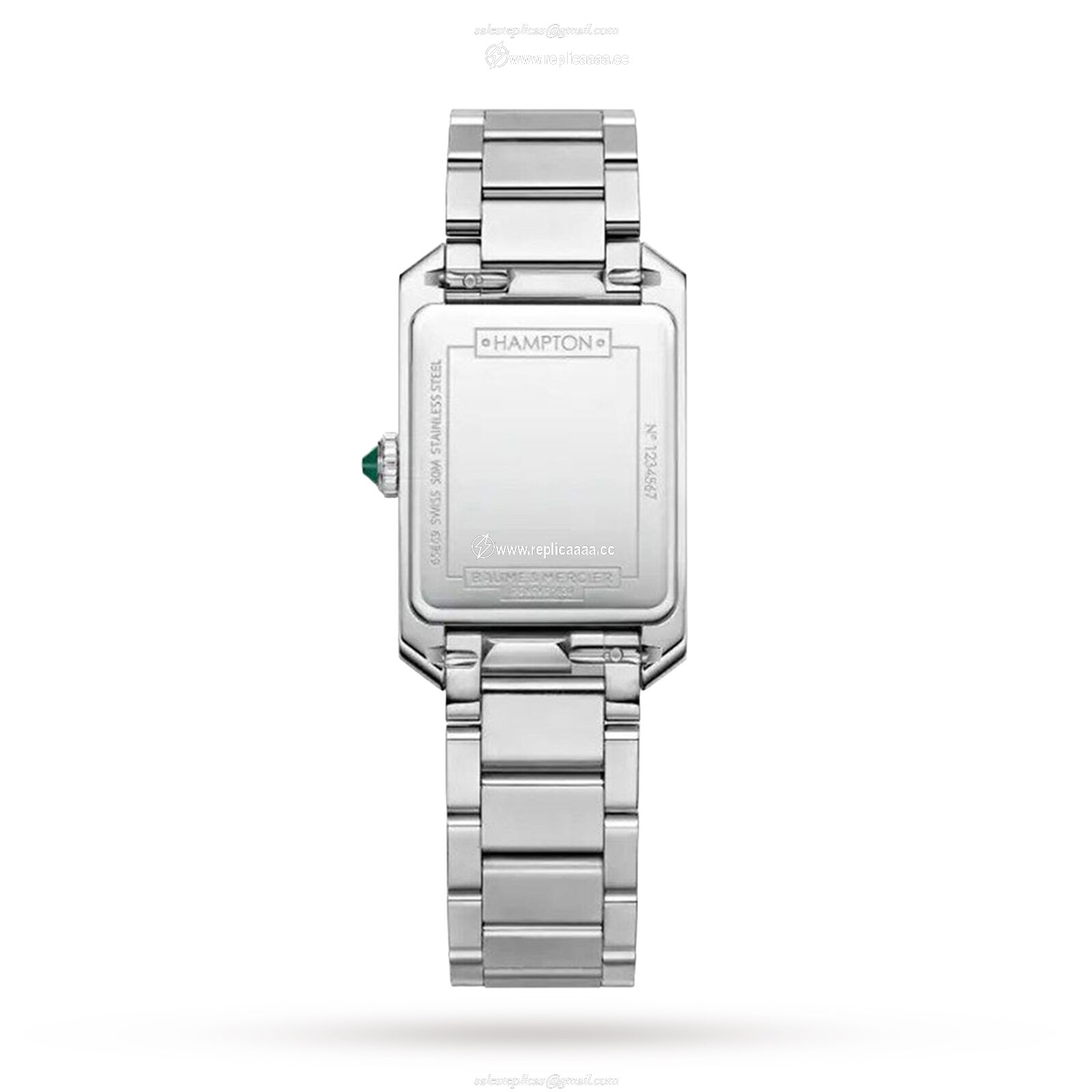 Replica Baume & Mercier Hampton 35mm Ladies details Stainless Steel BM0A10631