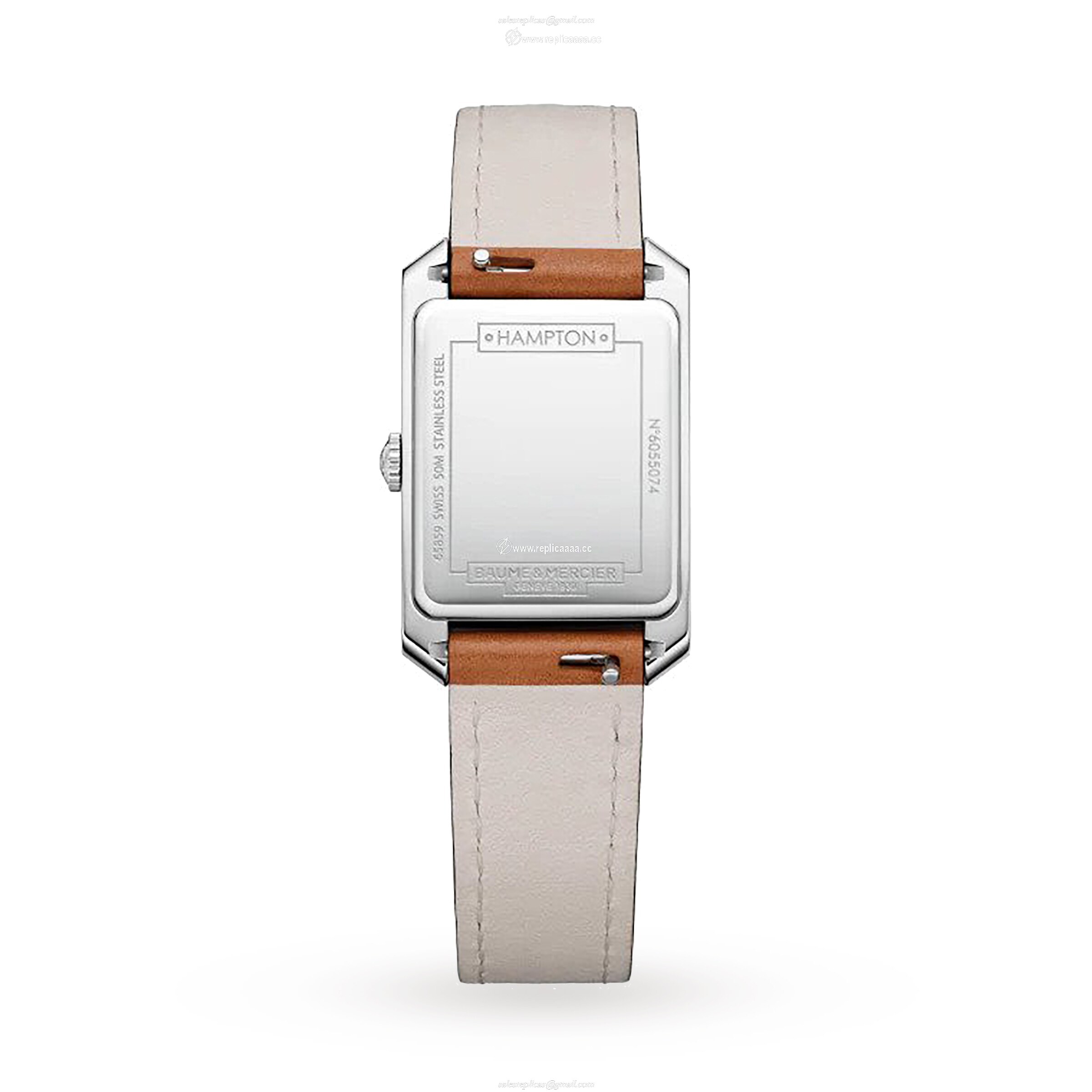 Replica Baume & Mercier Hampton 35mm Ladies details Leather BM0A10472 2 Replica Baume & Mercier Hampton 35mm Ladies details Leather BM0A10472